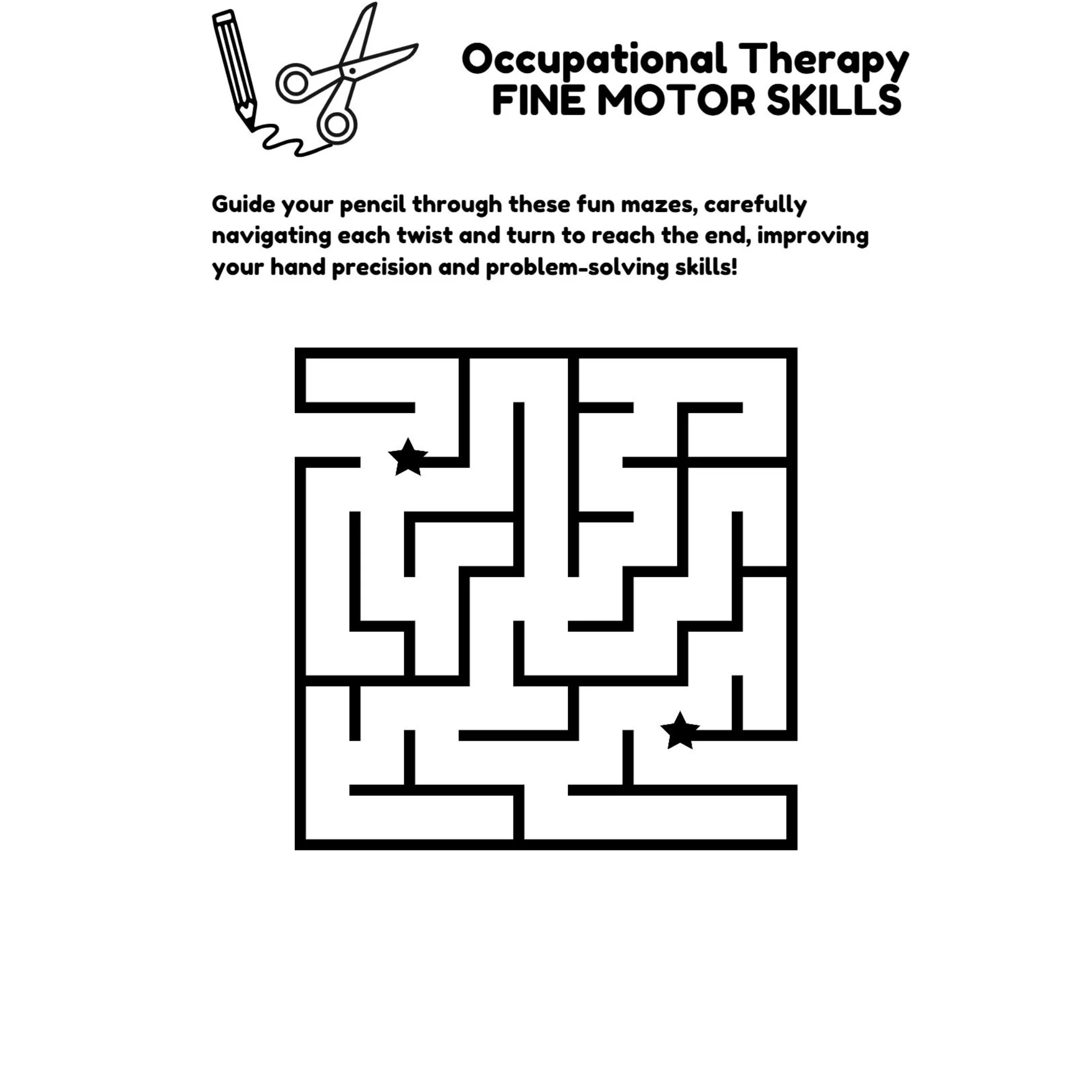 Occupational Therapy Fine Motor Skills Worksheets - Image 3