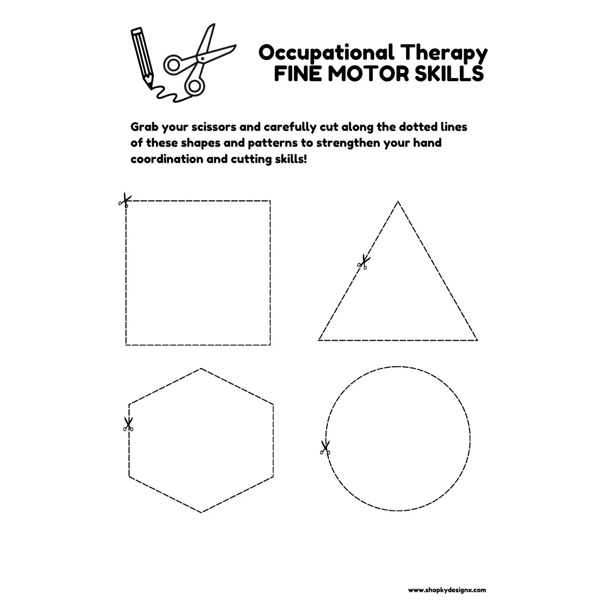 Occupational Therapy Fine Motor Skills Worksheets - Image 4