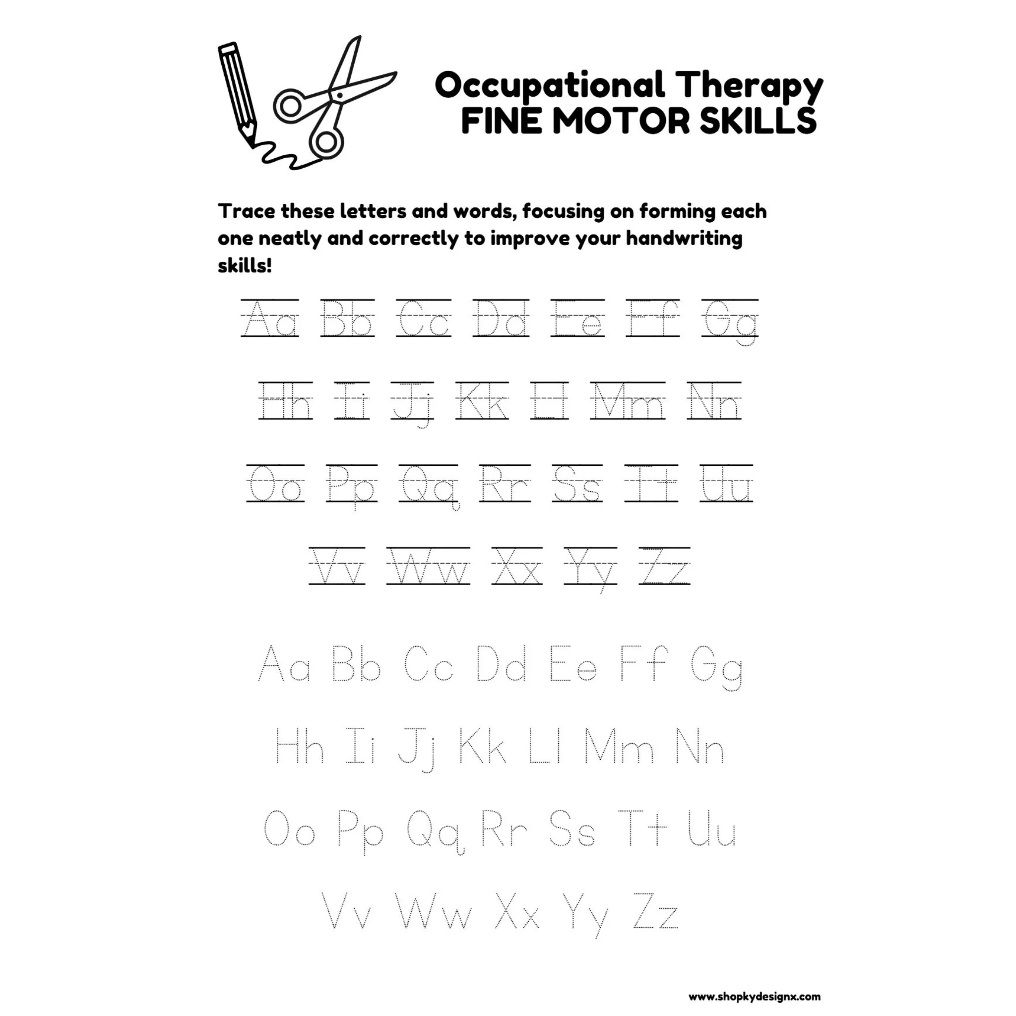 Occupational Therapy Fine Motor Skills Worksheets - Image 5
