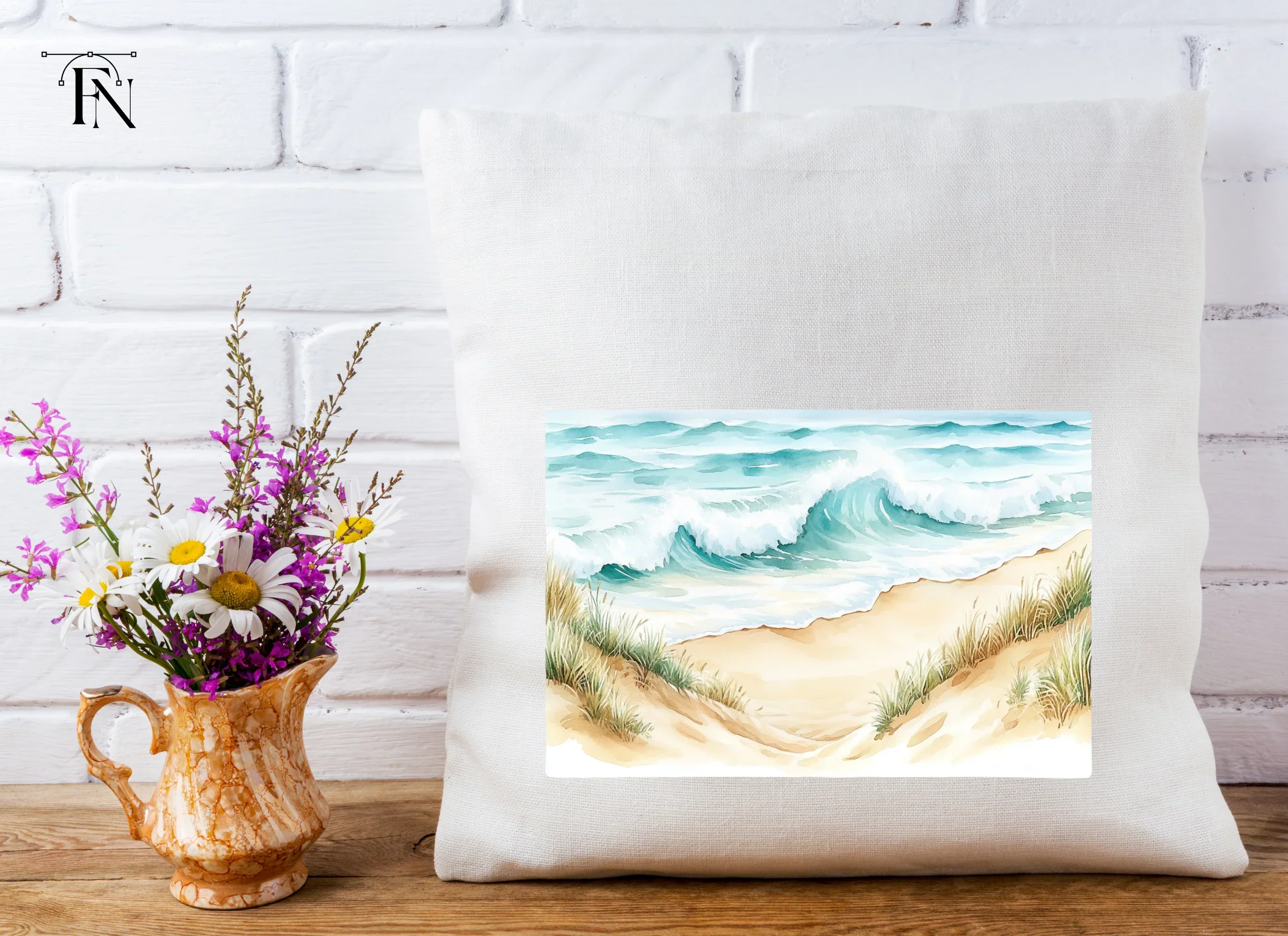 Ocean Beach Waves Clipart Bundle - Image 5