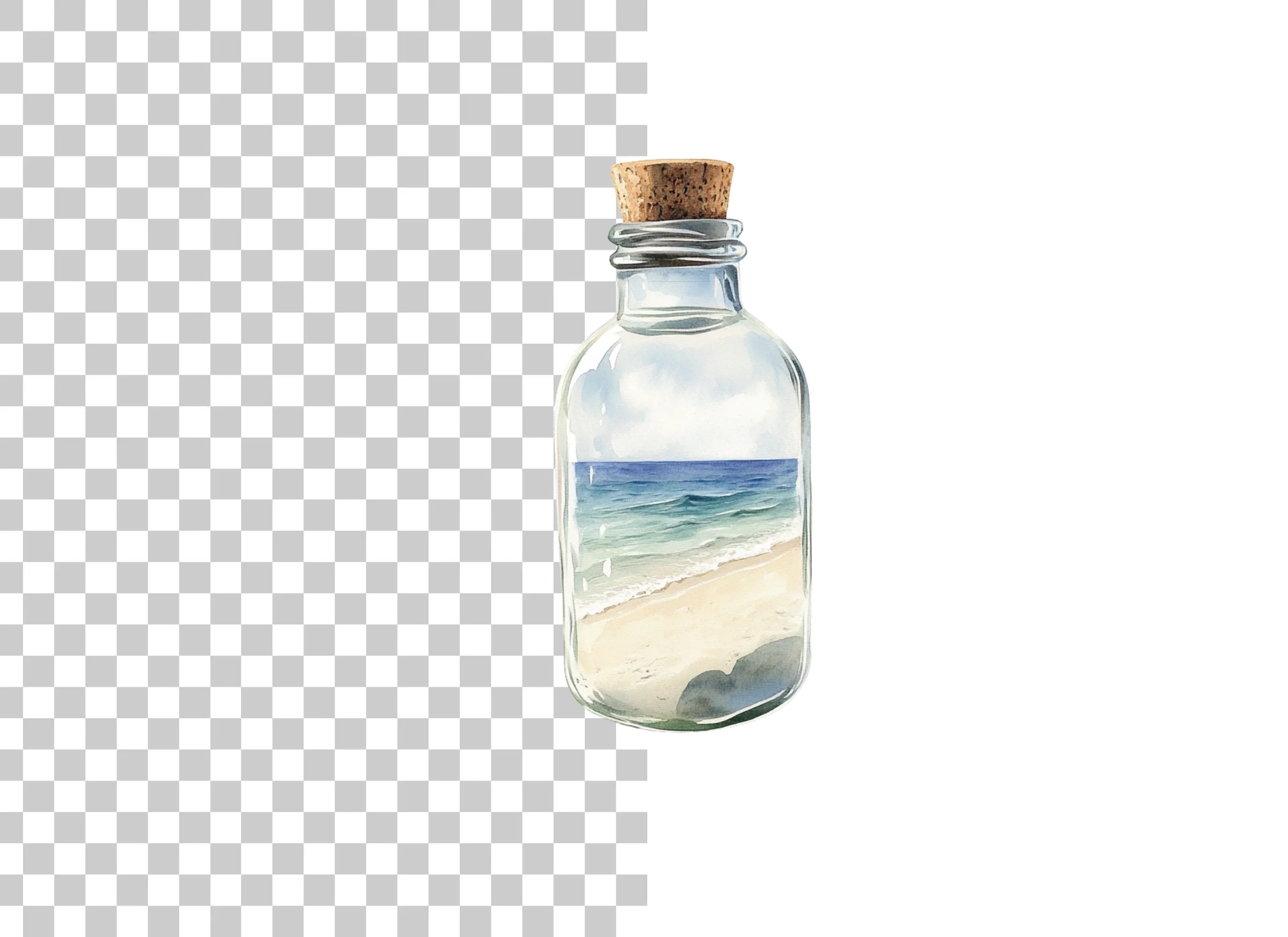 Ocean Bottle Clipart Bundle - Image 2