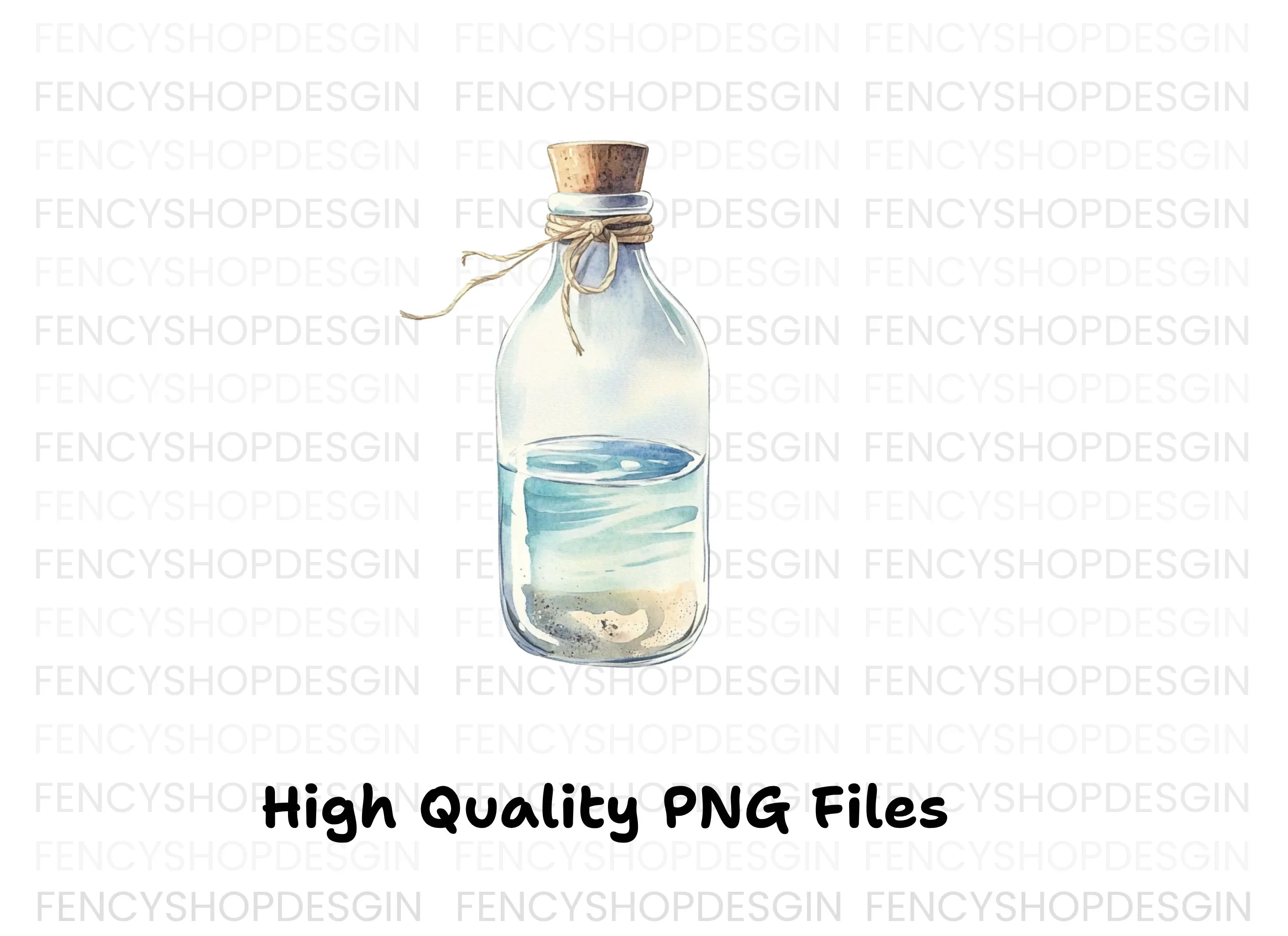 Ocean Bottle Clipart Bundle - Image 3
