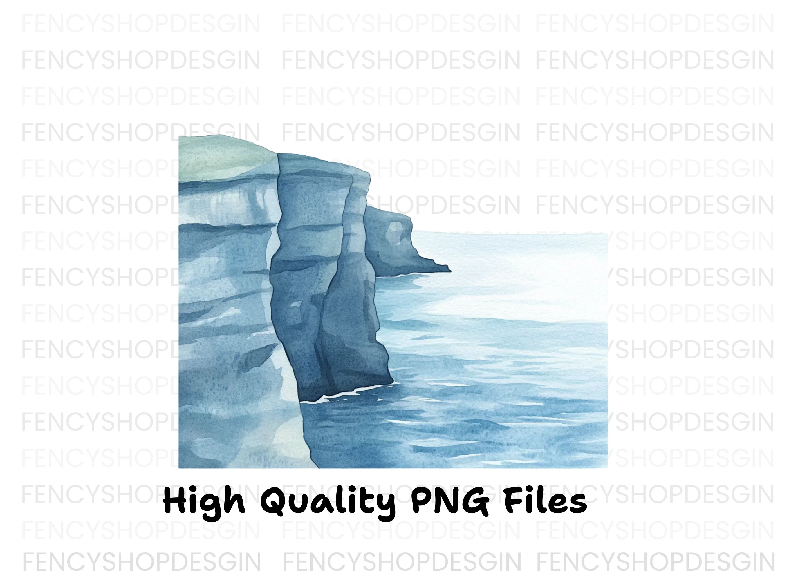 Ocean Cliff Clipart Bundle - Image 2