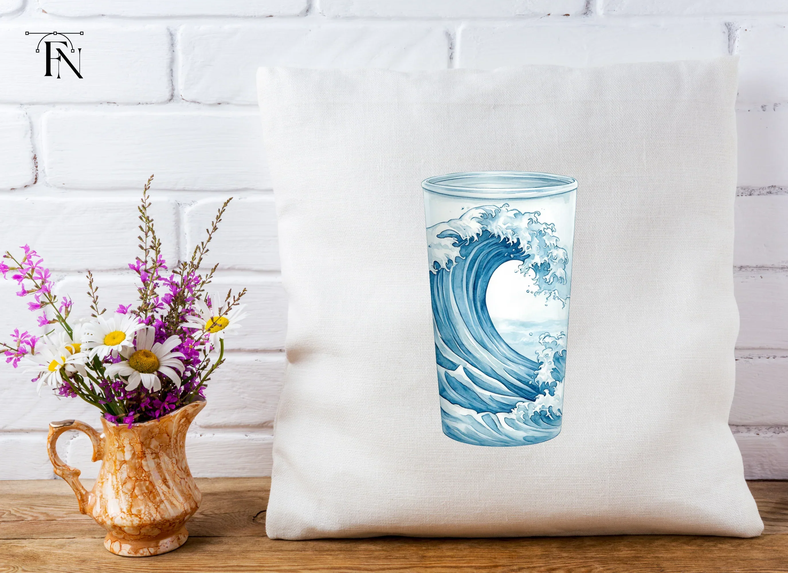 Ocean Wave Tumbler Clipart Bundle - Image 5