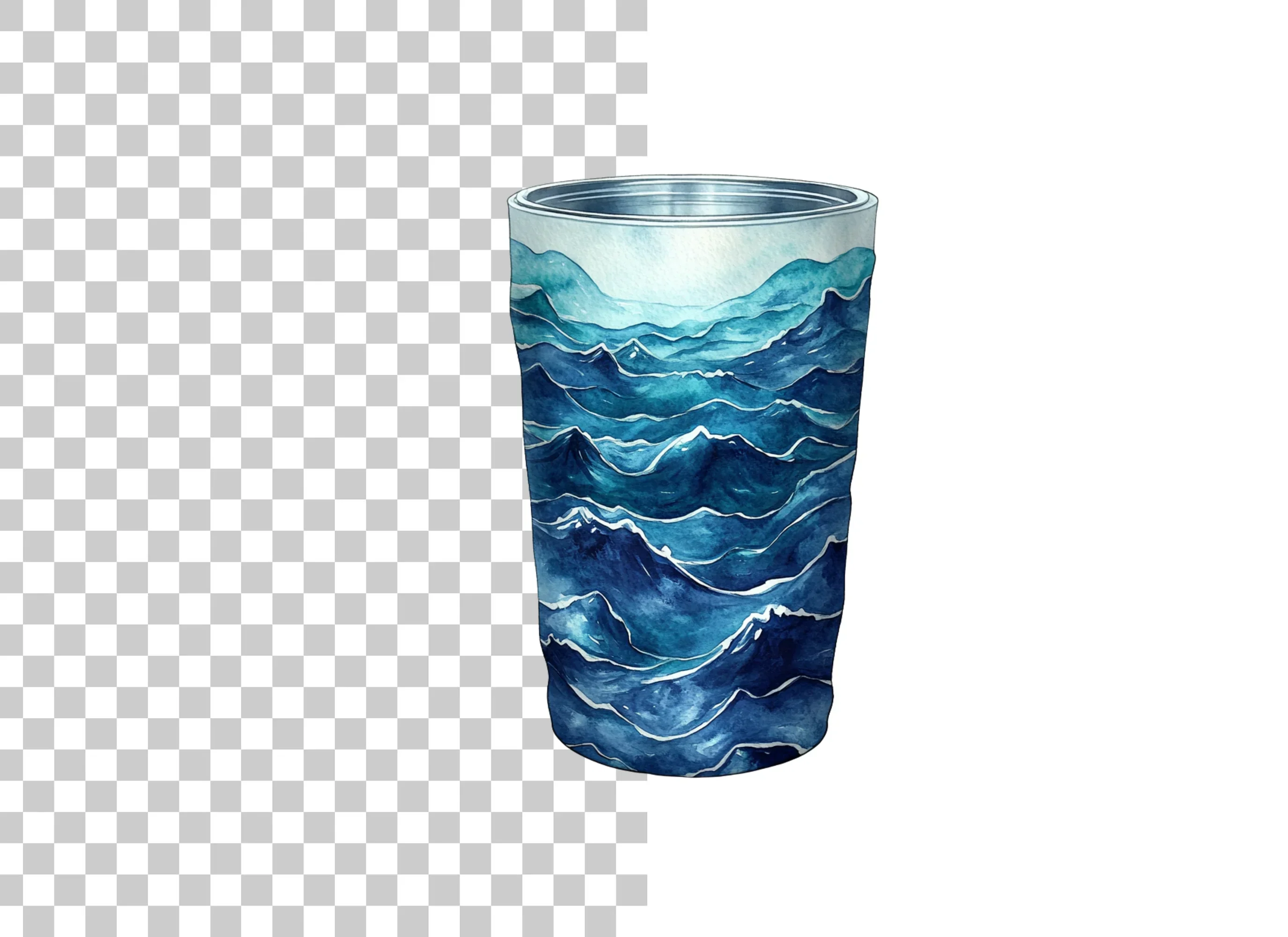 Ocean Wave Tumbler Clipart Bundle - Image 2
