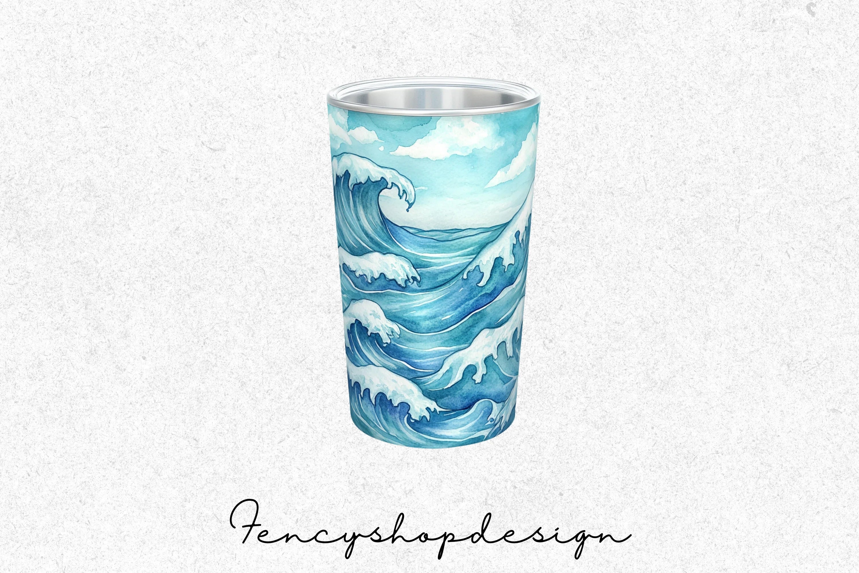 Ocean Wave Tumbler Clipart Bundle - Image 4