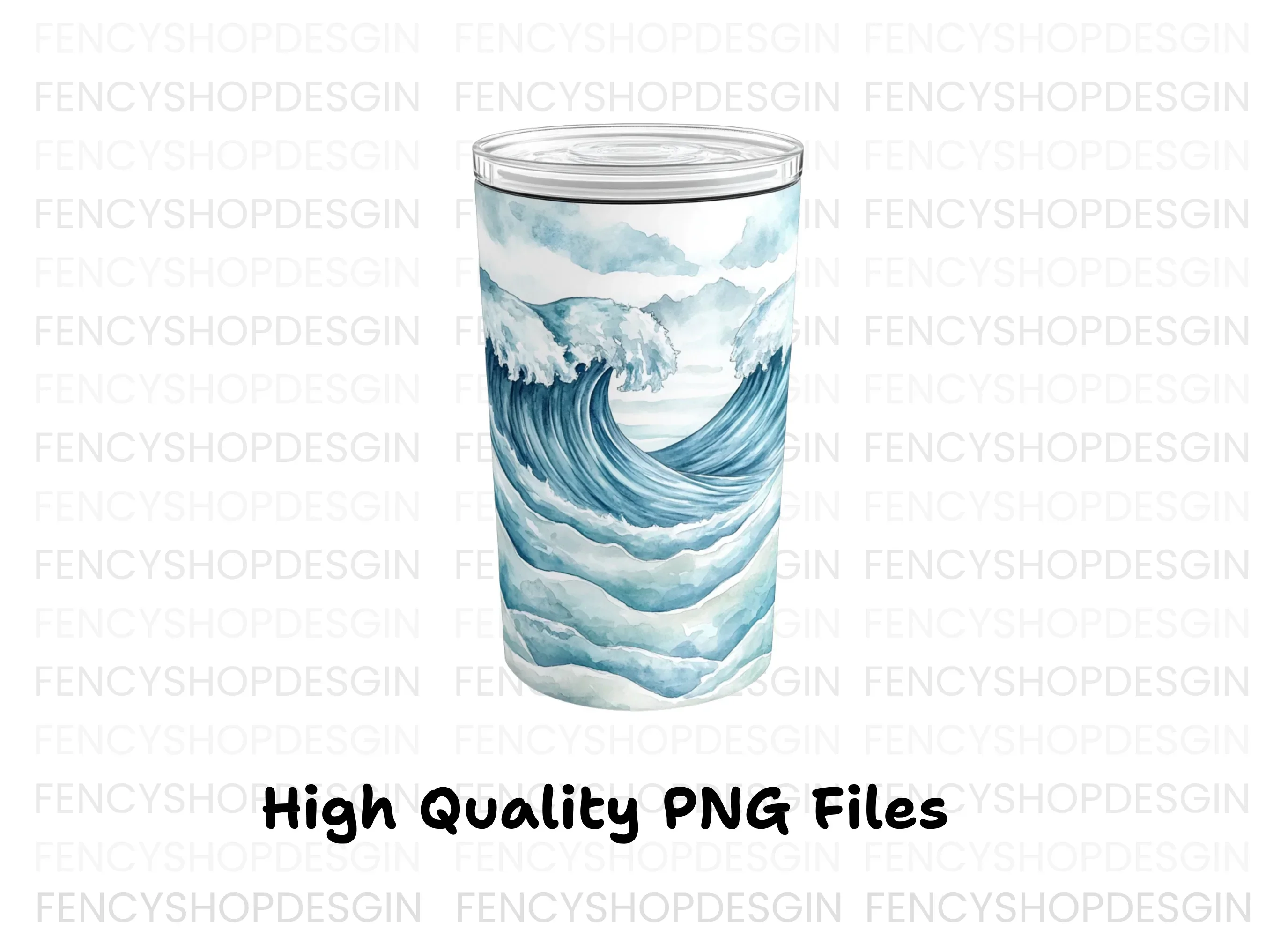 Ocean Wave Tumbler Clipart Bundle - Image 2