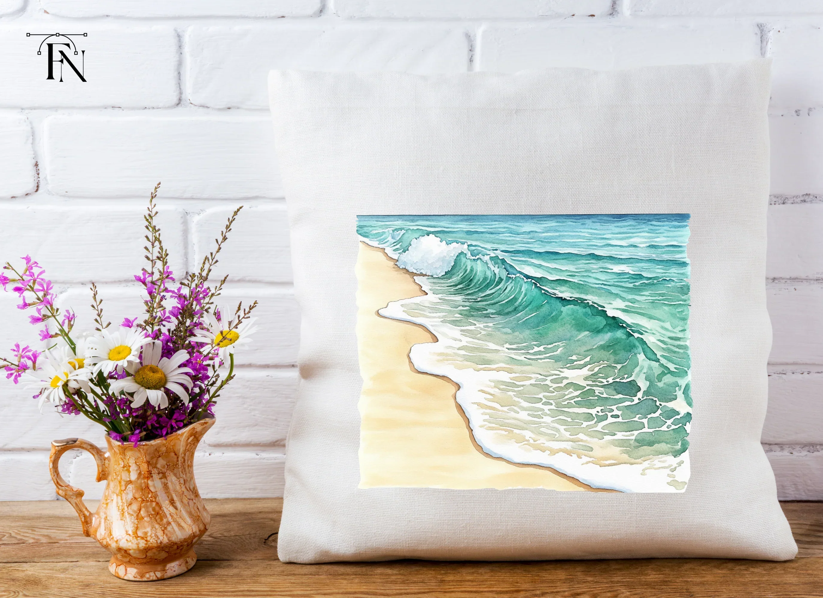 Ocean Waves Beach Clipart Bundle - Image 4