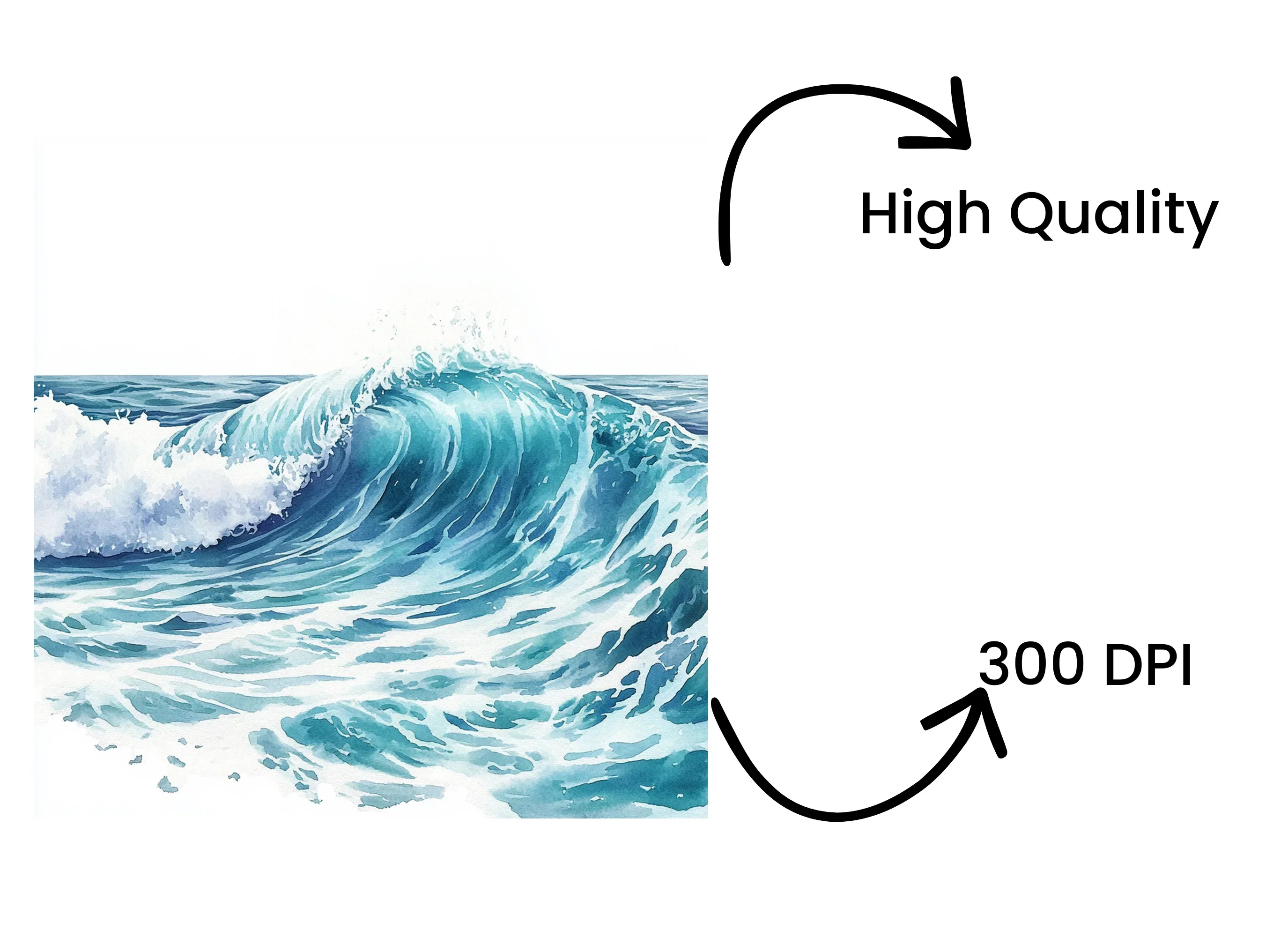 Ocean Waves Clipart Bundle - Image 4