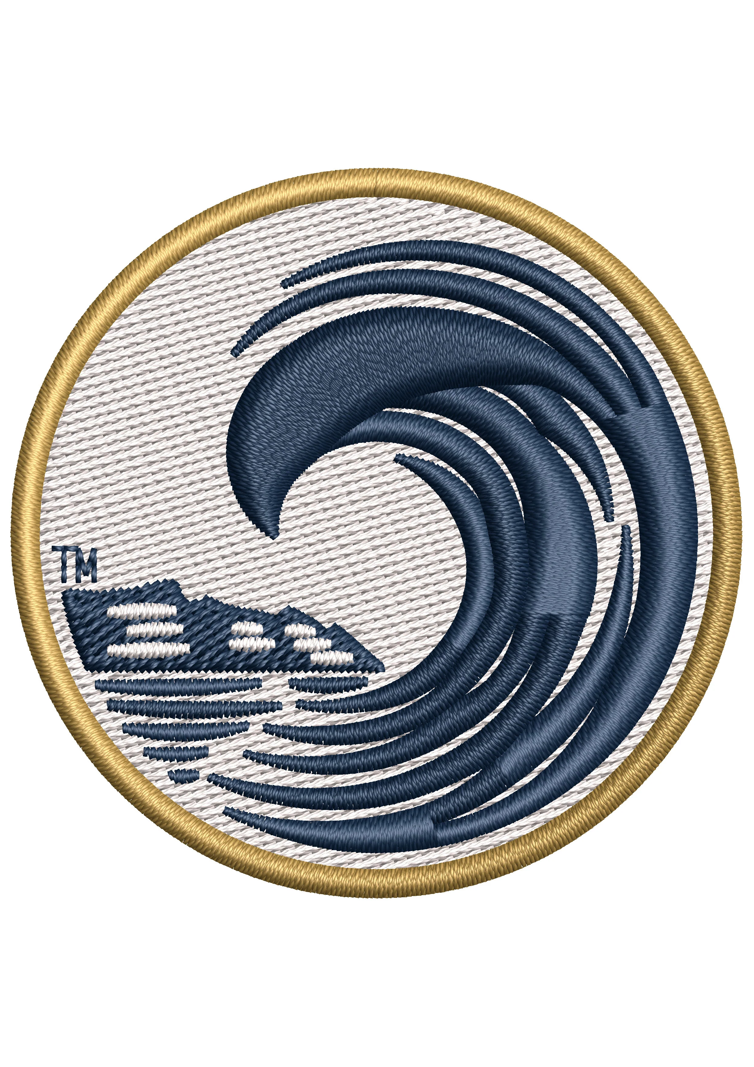 Ocean Waves Embroidery Design