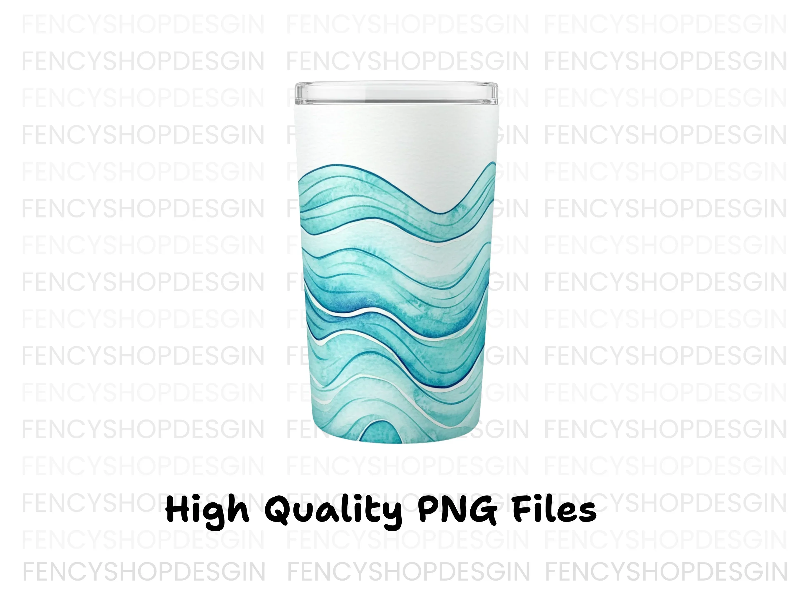 Ocean Waves Tumbler Clipart Bundle - Image 2