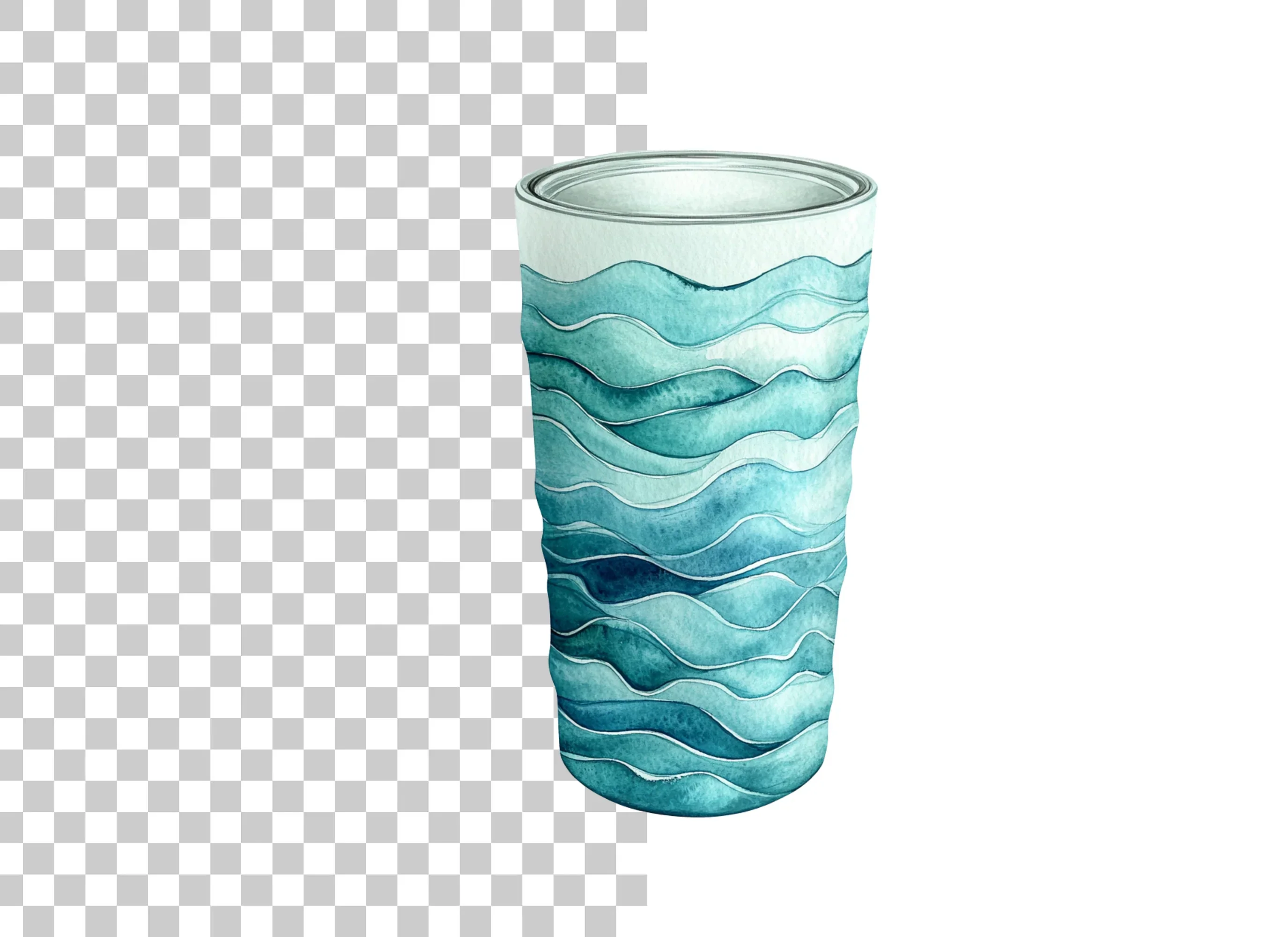 Ocean Waves Tumbler Clipart Bundle - Image 3