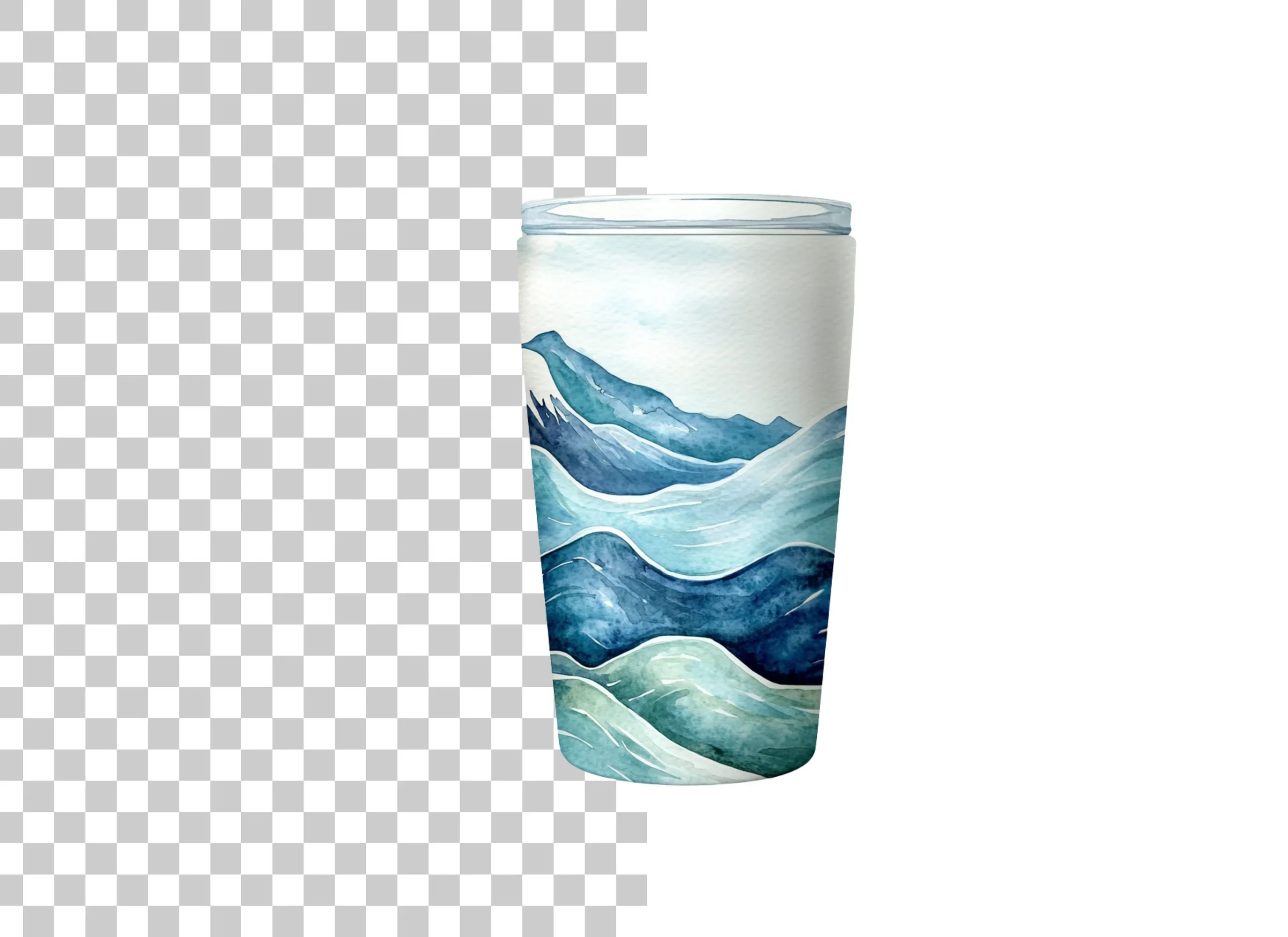 Ocean Waves Tumbler Clipart Bundle - Image 3