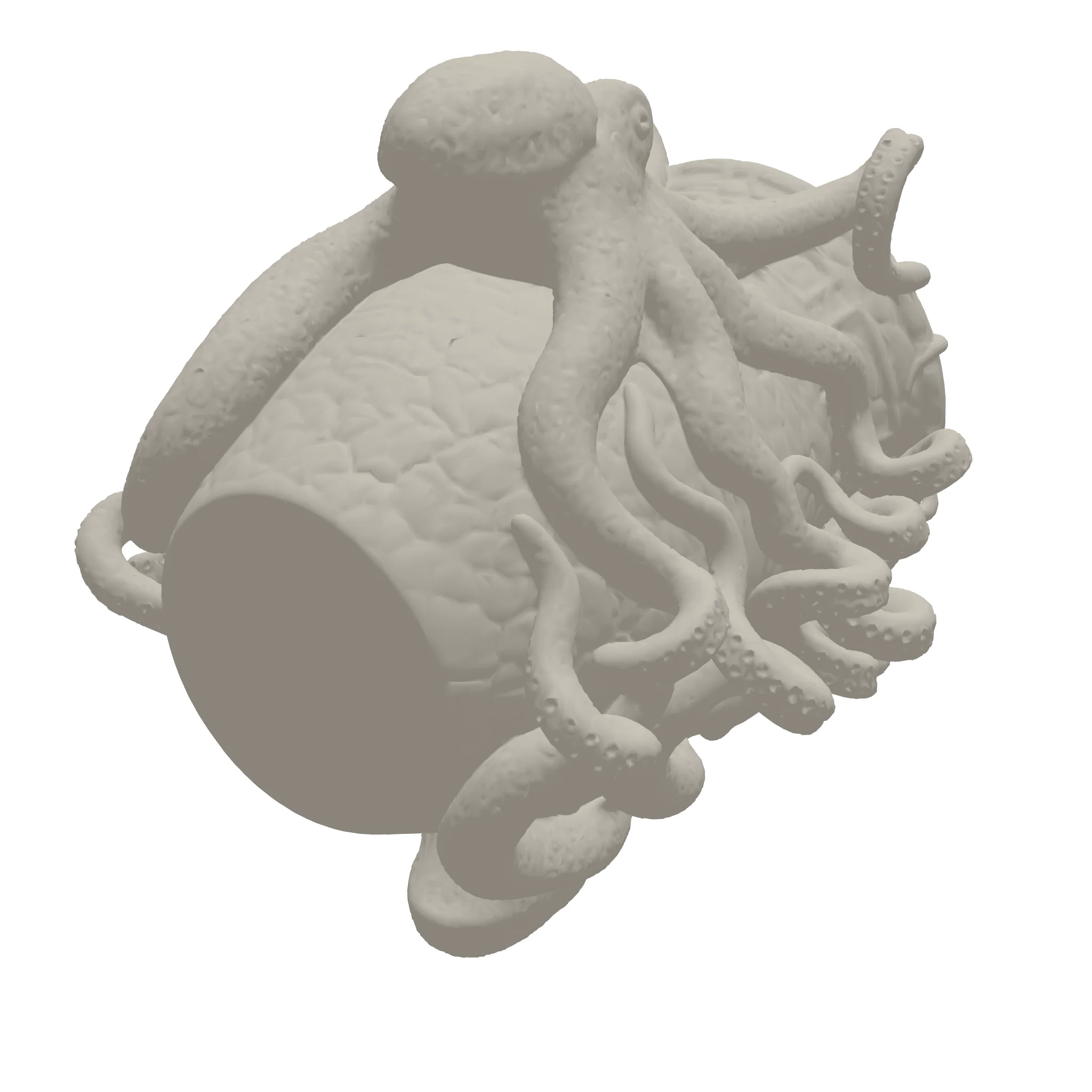 Octopus Vase 3D Print STL File