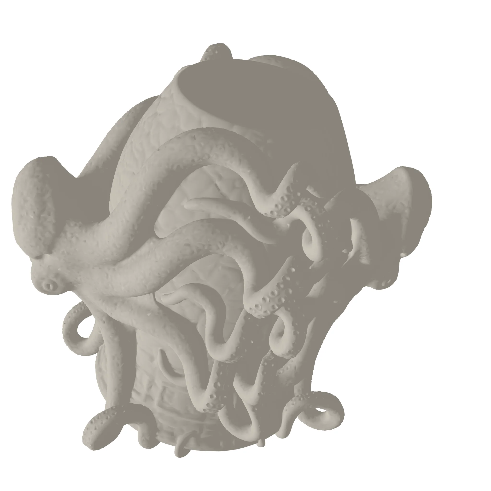 Octopus Vase 3D Print STL File - Image 2