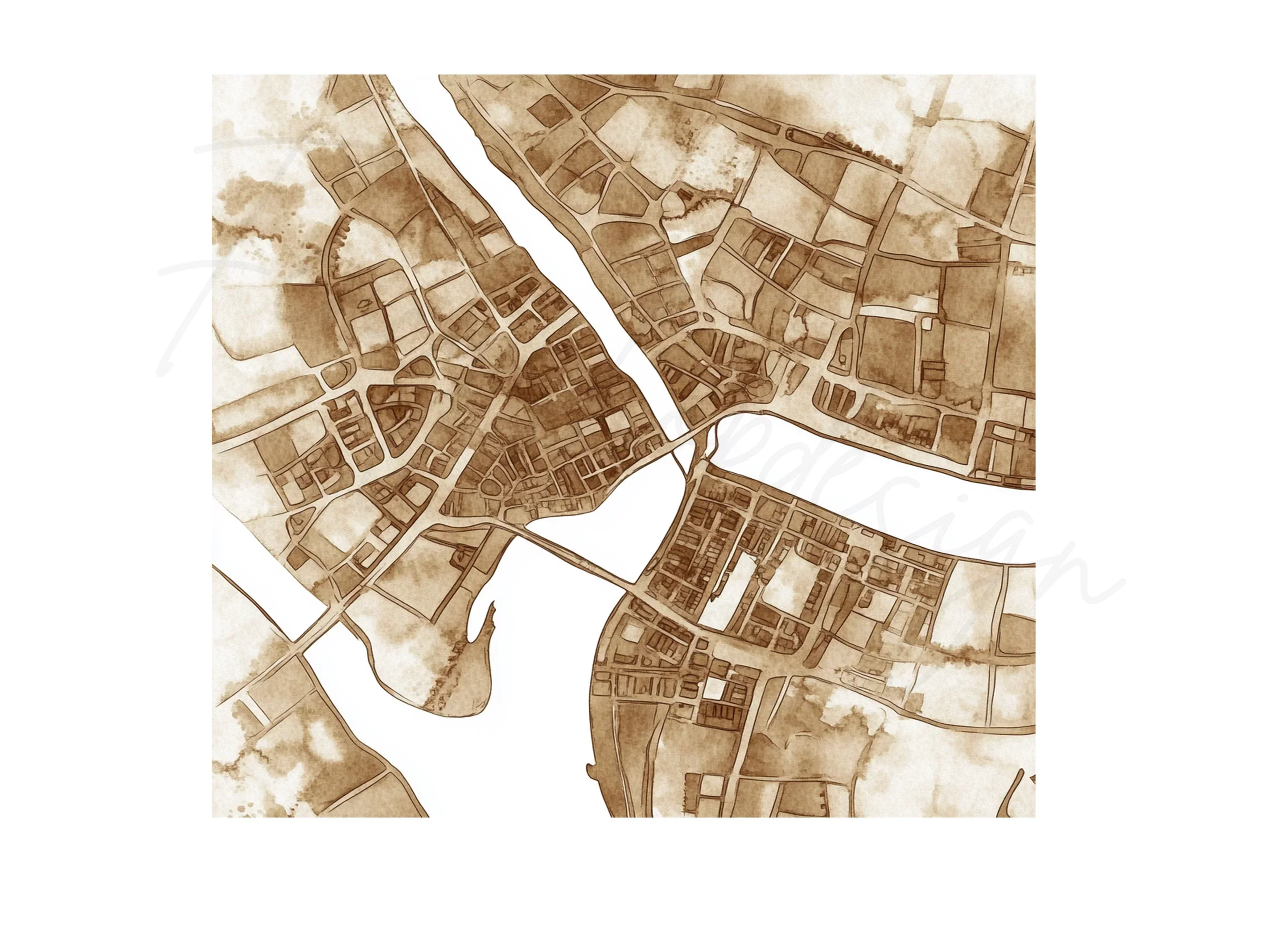 Old City Map Clipart Bundle - Image 2
