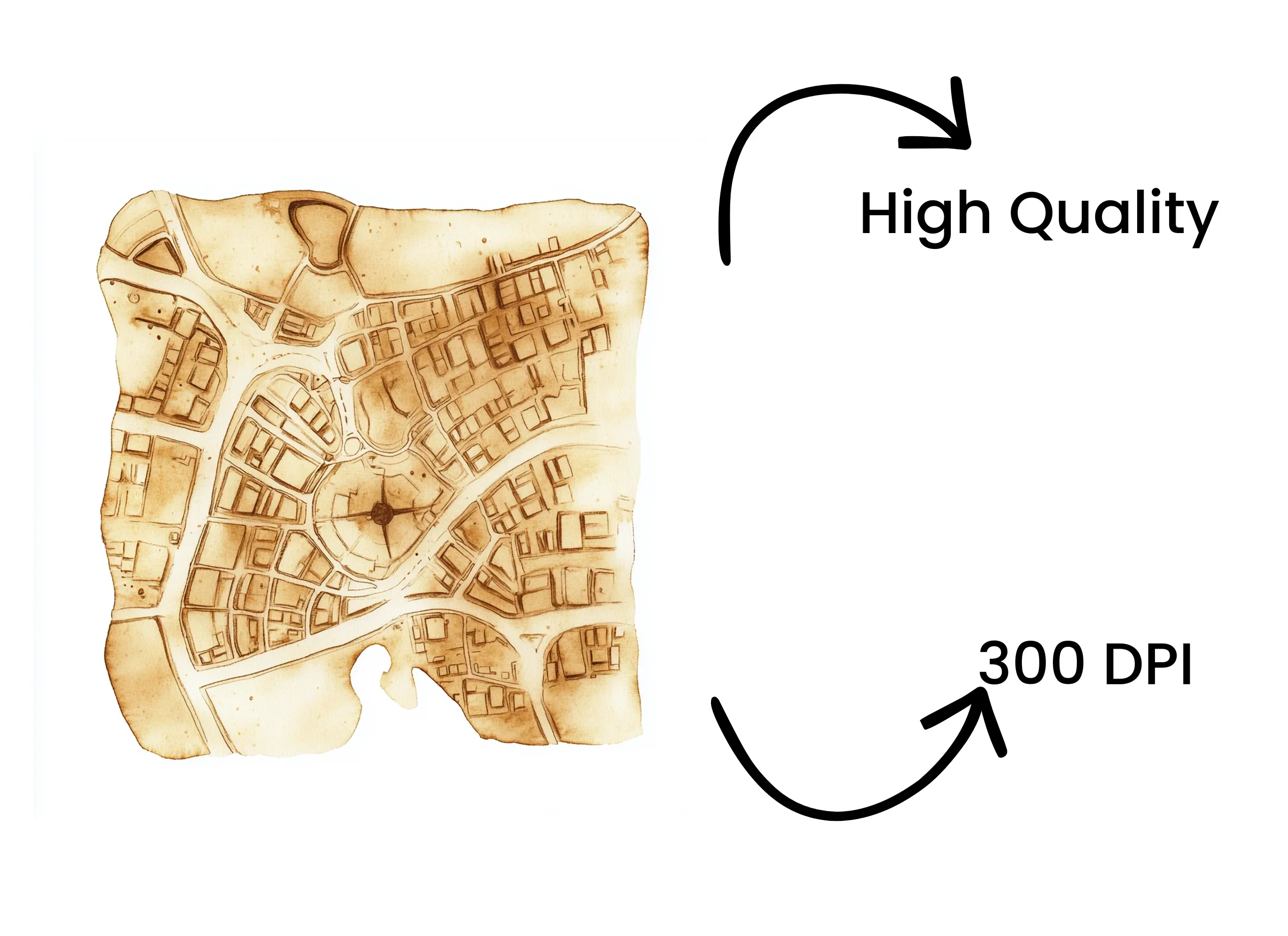 Old City Map Clipart Bundle - Image 4