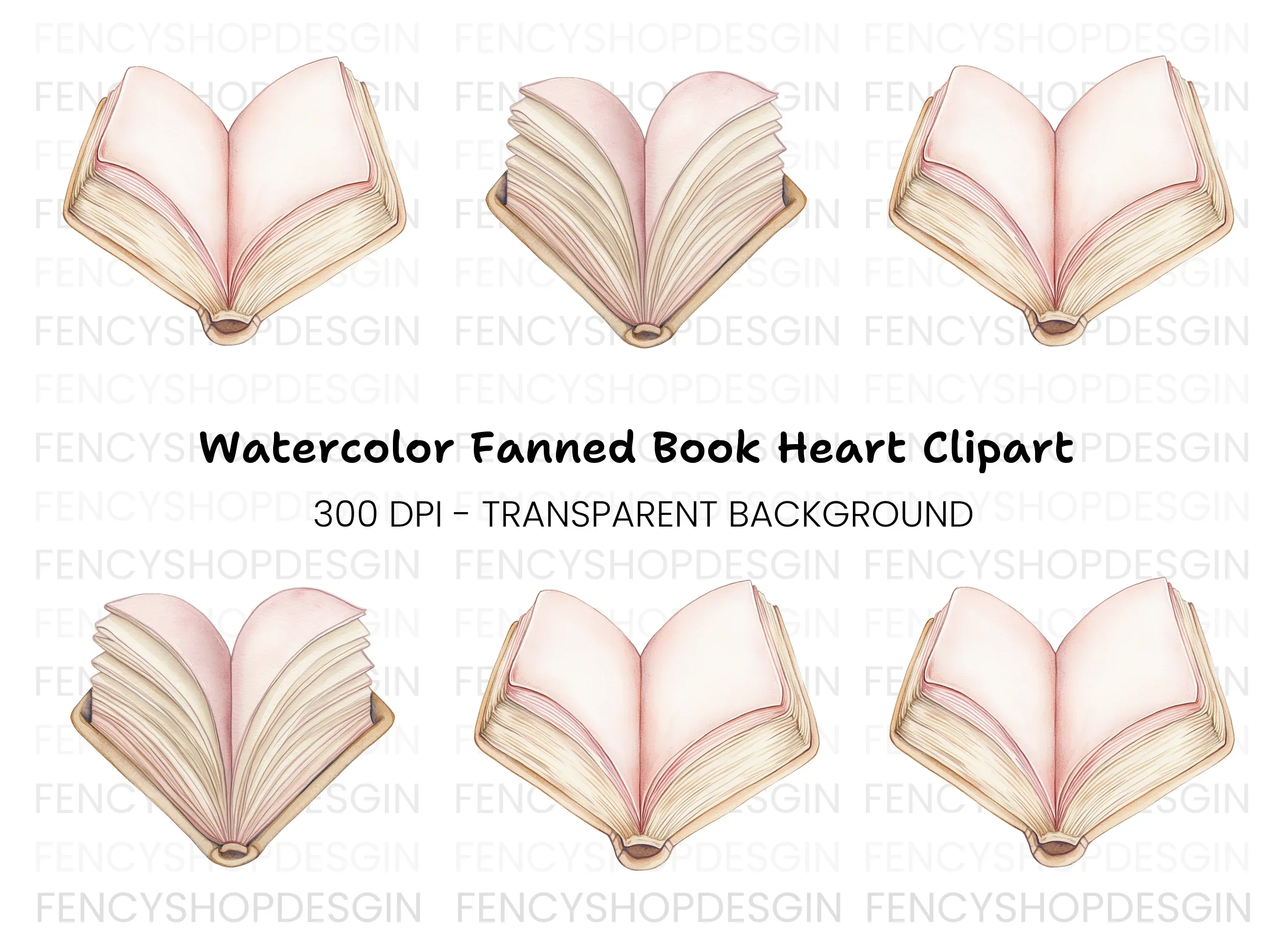 Open Book Clipart Bundle