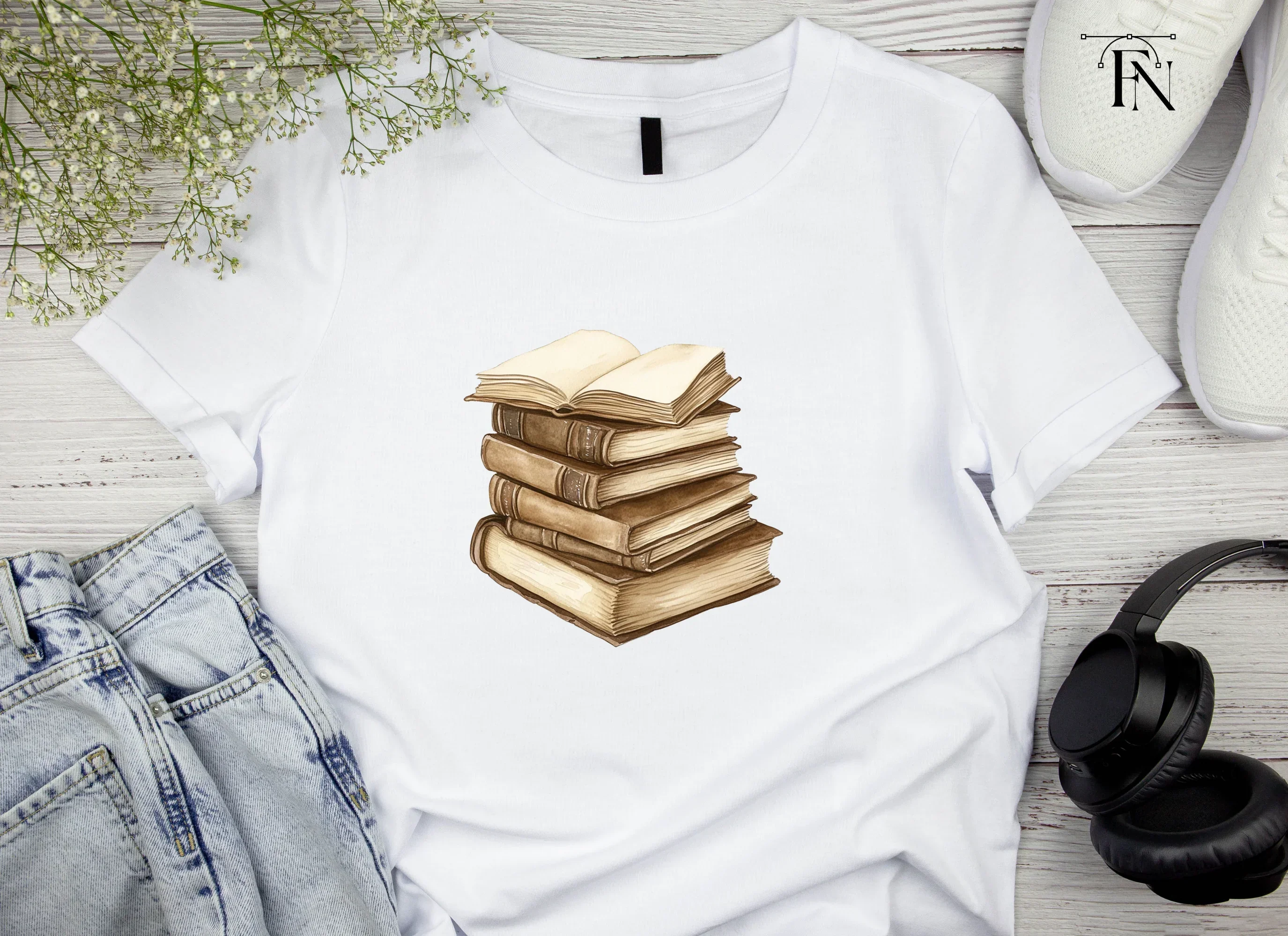 Open Book Stack Clipart Bundle - Image 4