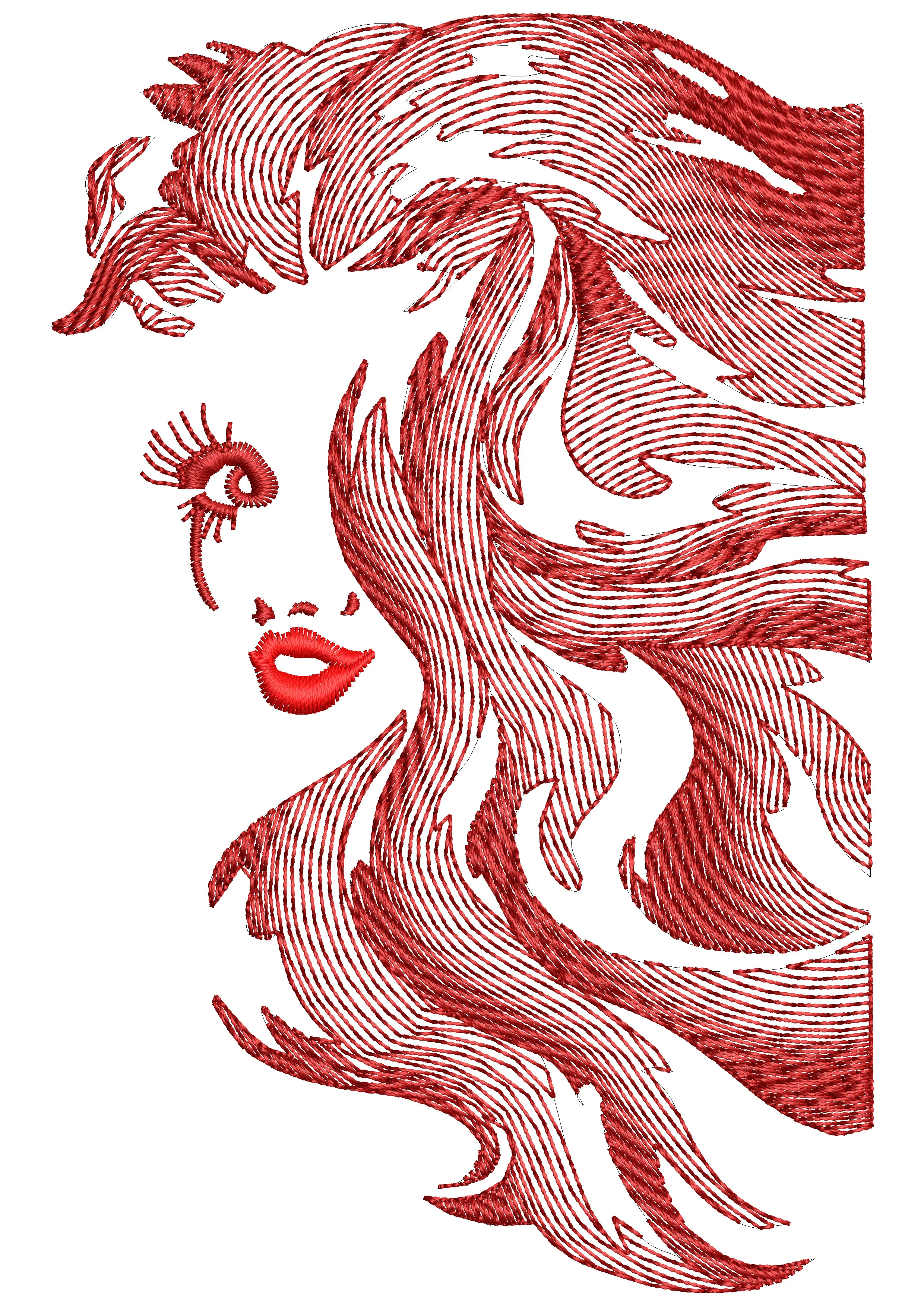 Open Fills Embroidery Design