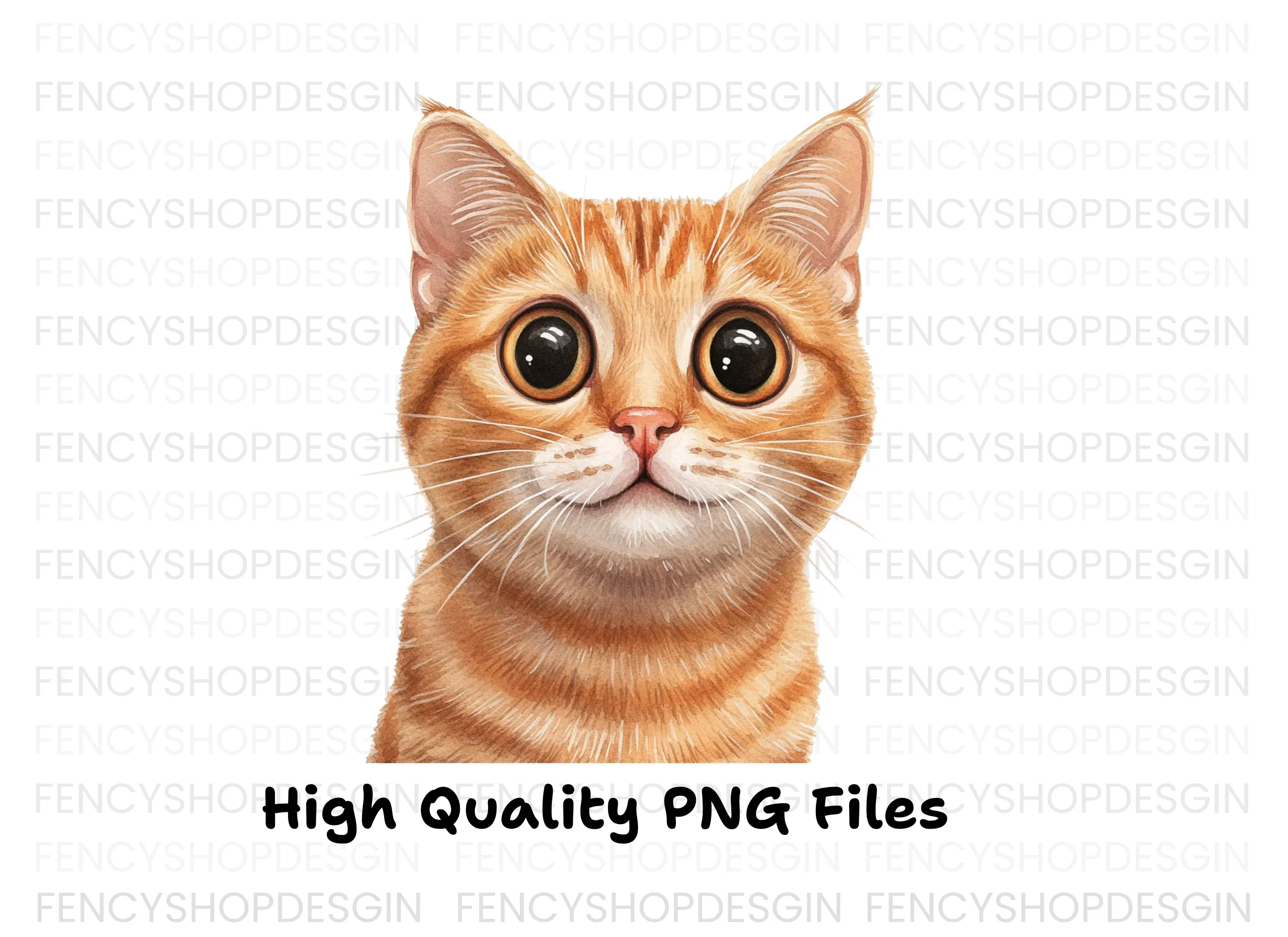Orange Cat Faces Clipart Bundle - Image 3