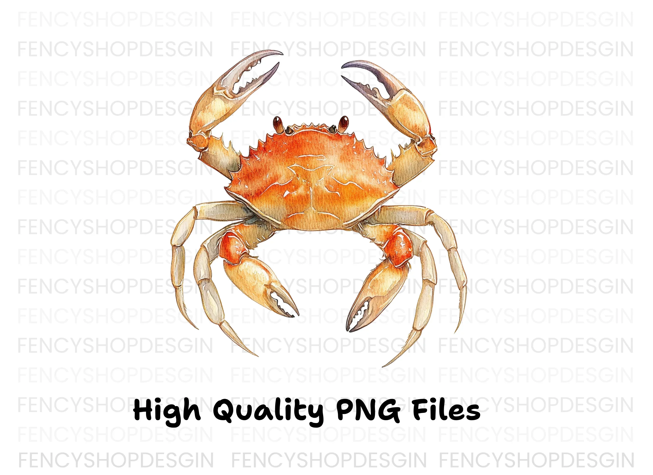 Orange Crab Clipart Bundle - Image 3
