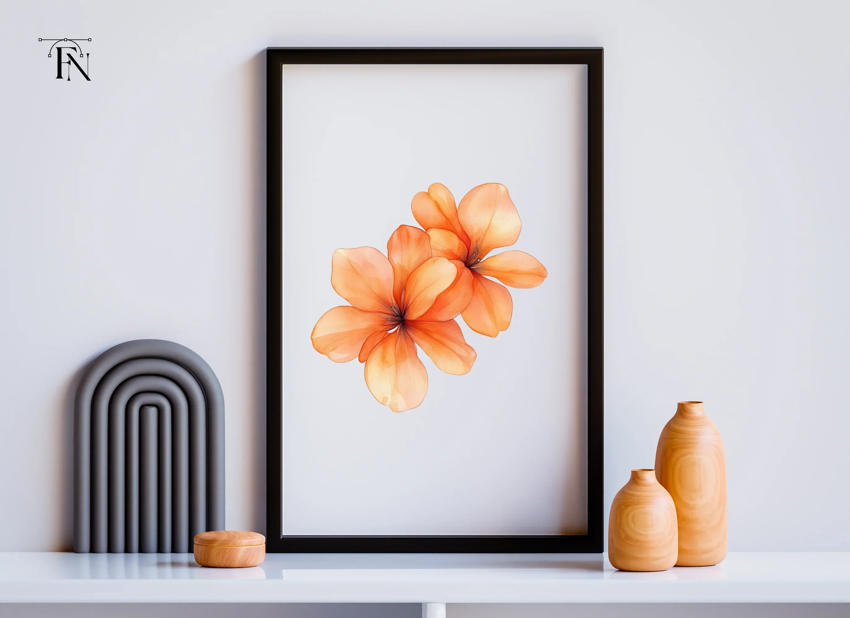 Orange Flower Clusters Clipart Bundle - Image 5