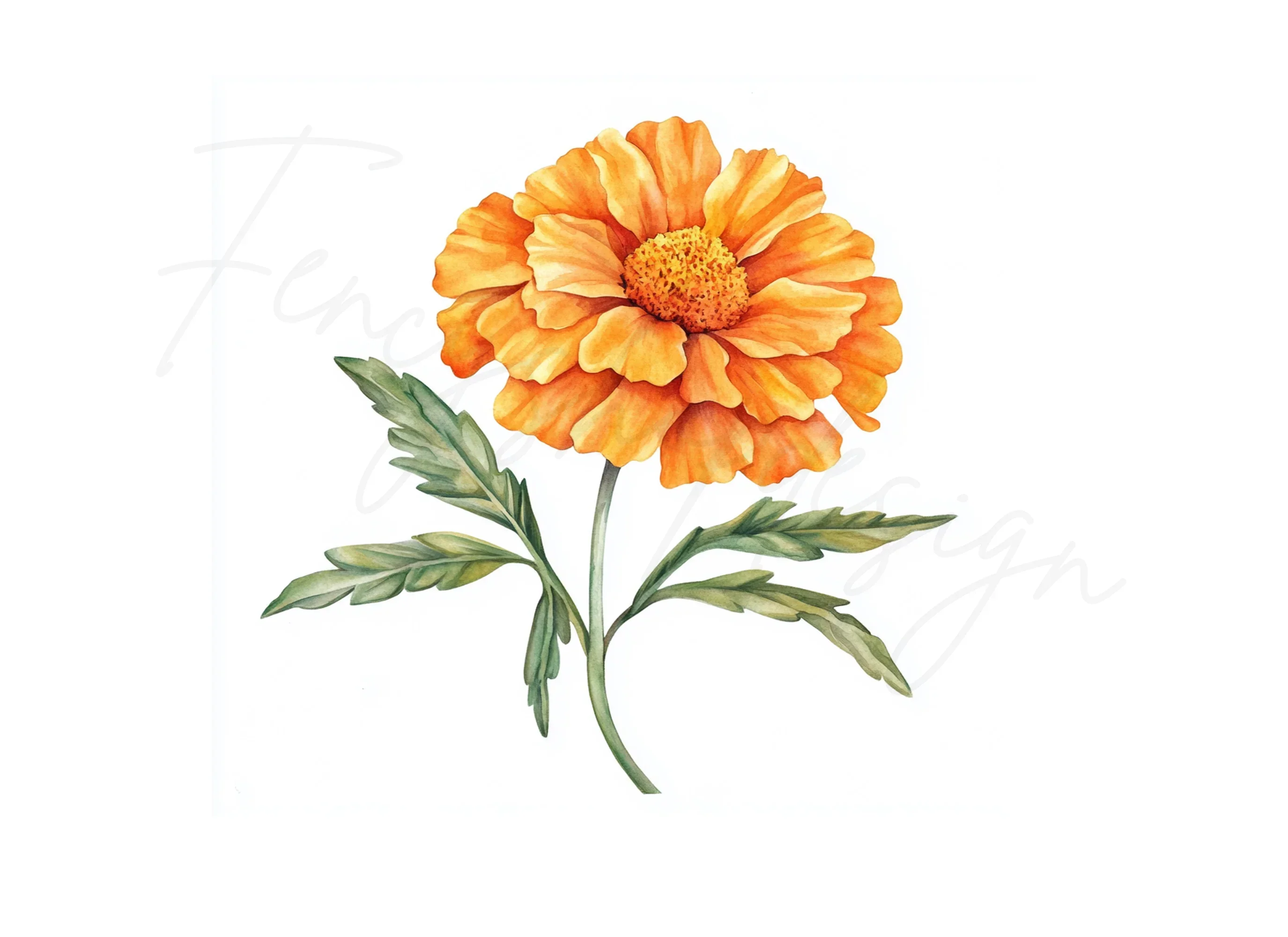 Orange Marigold Designs Clipart Bundle - Image 2