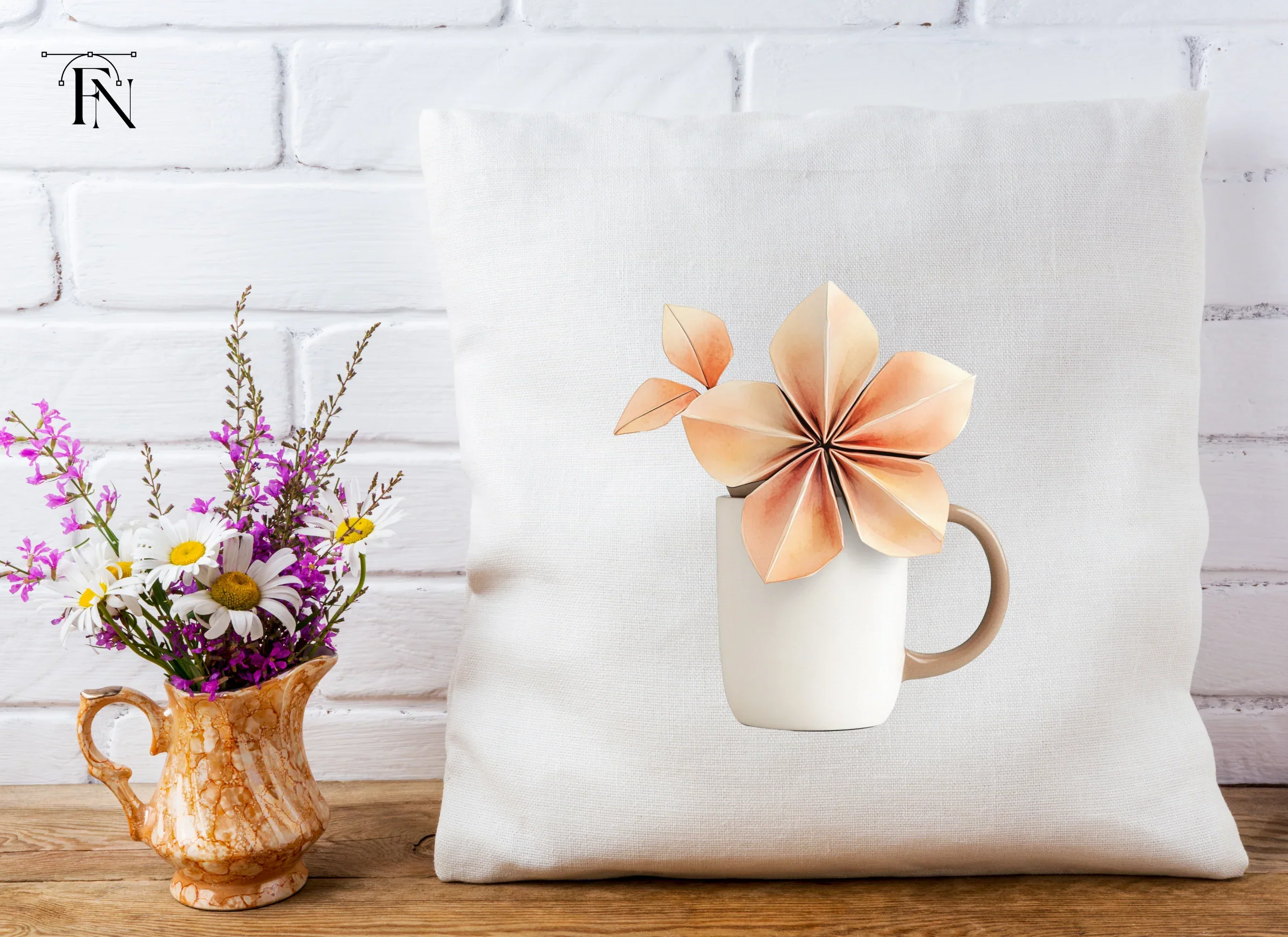 Origami Flower Clipart Bundle - Image 3