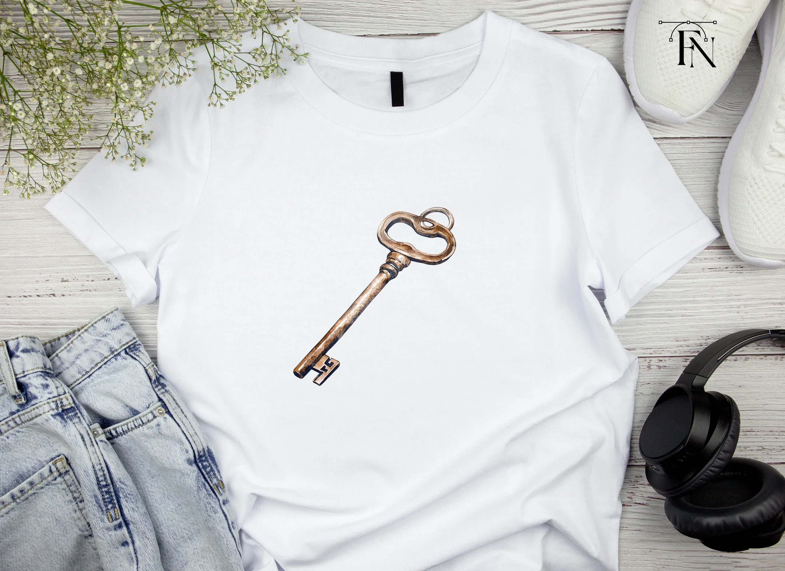 Ornate Antique Key Clipart Bundle - Image 4