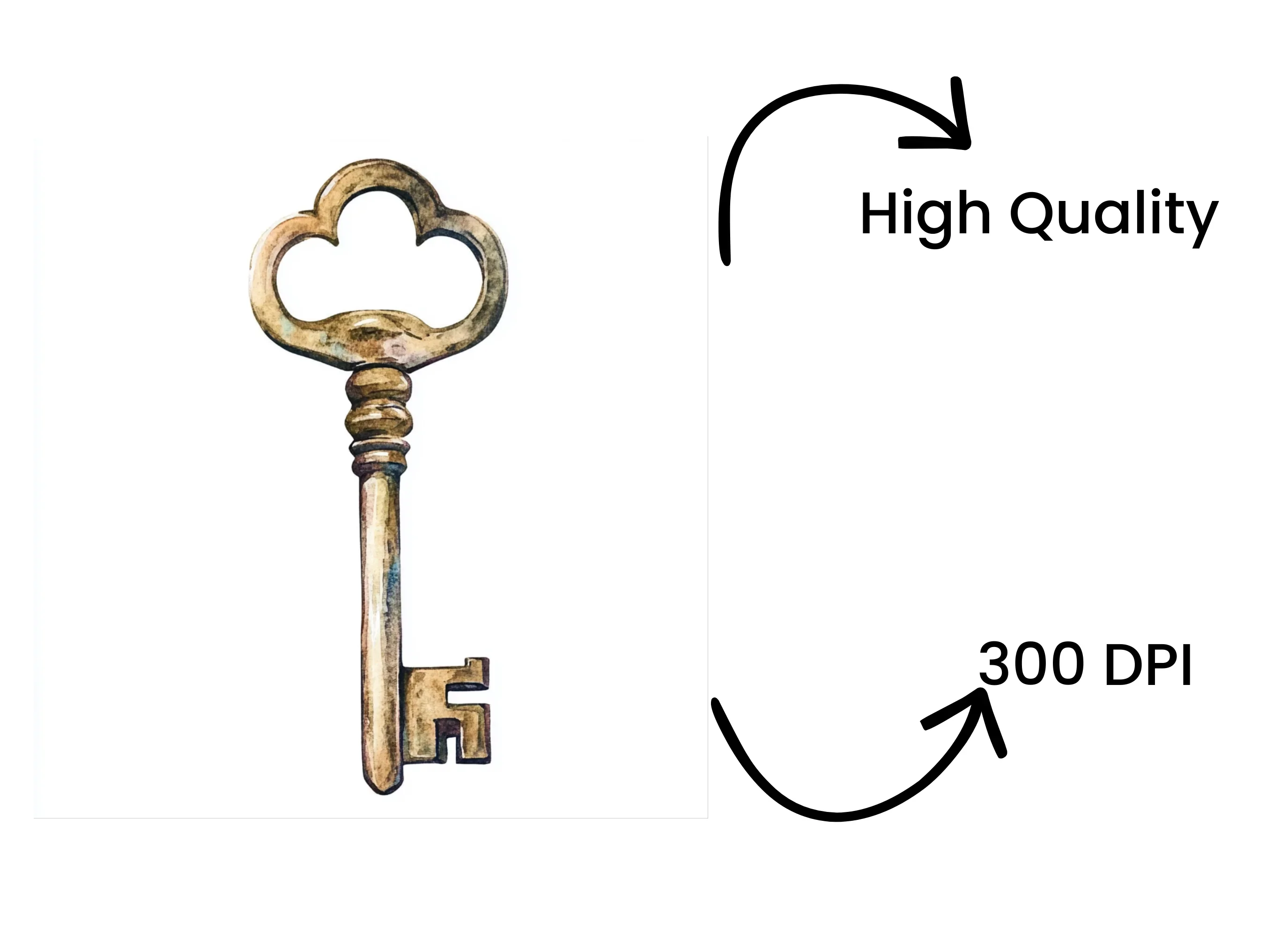 Ornate Antique Keys Clipart Bundle - Image 4