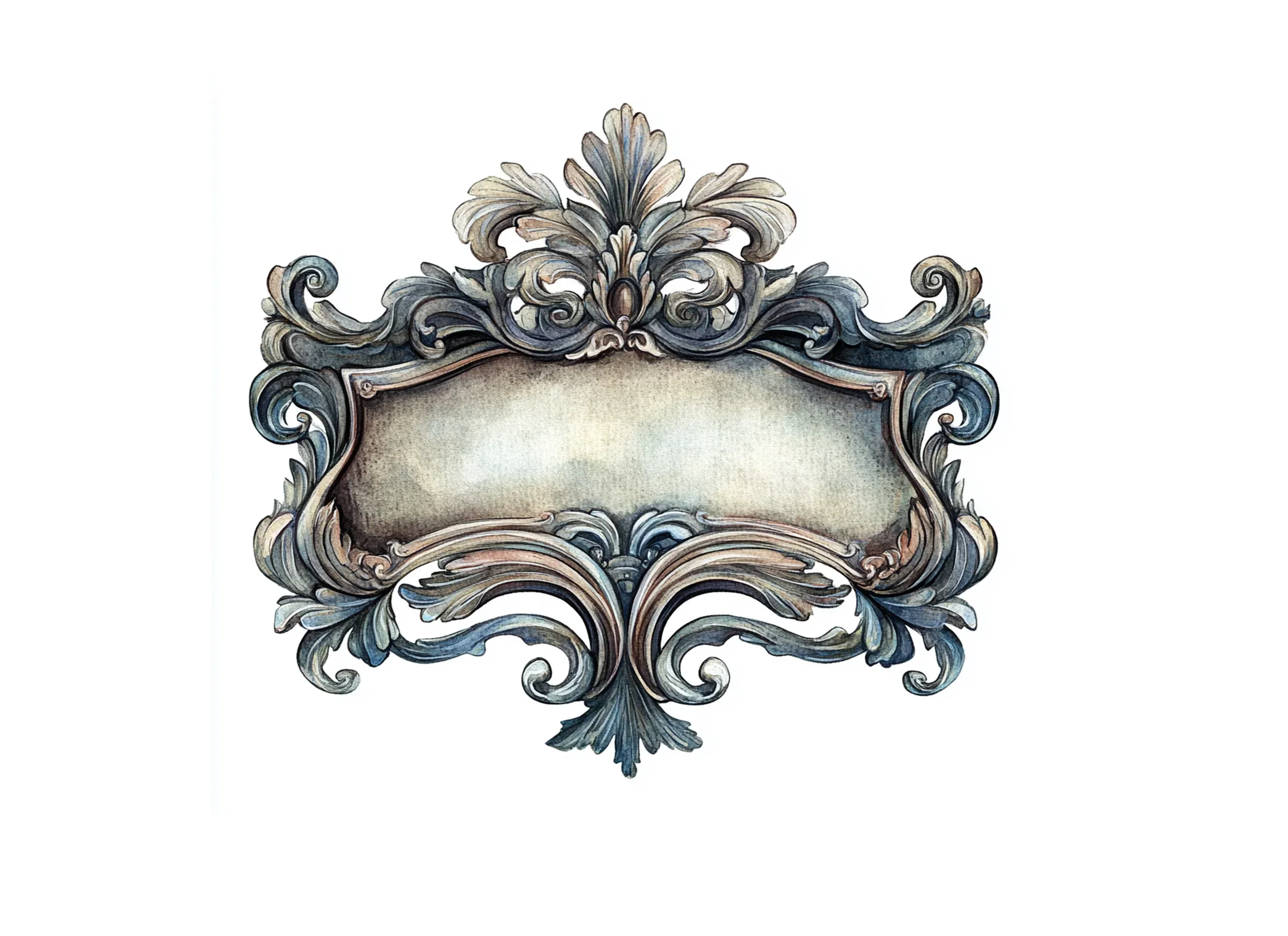 Ornate Baroque Frame Clipart Bundle - Image 2