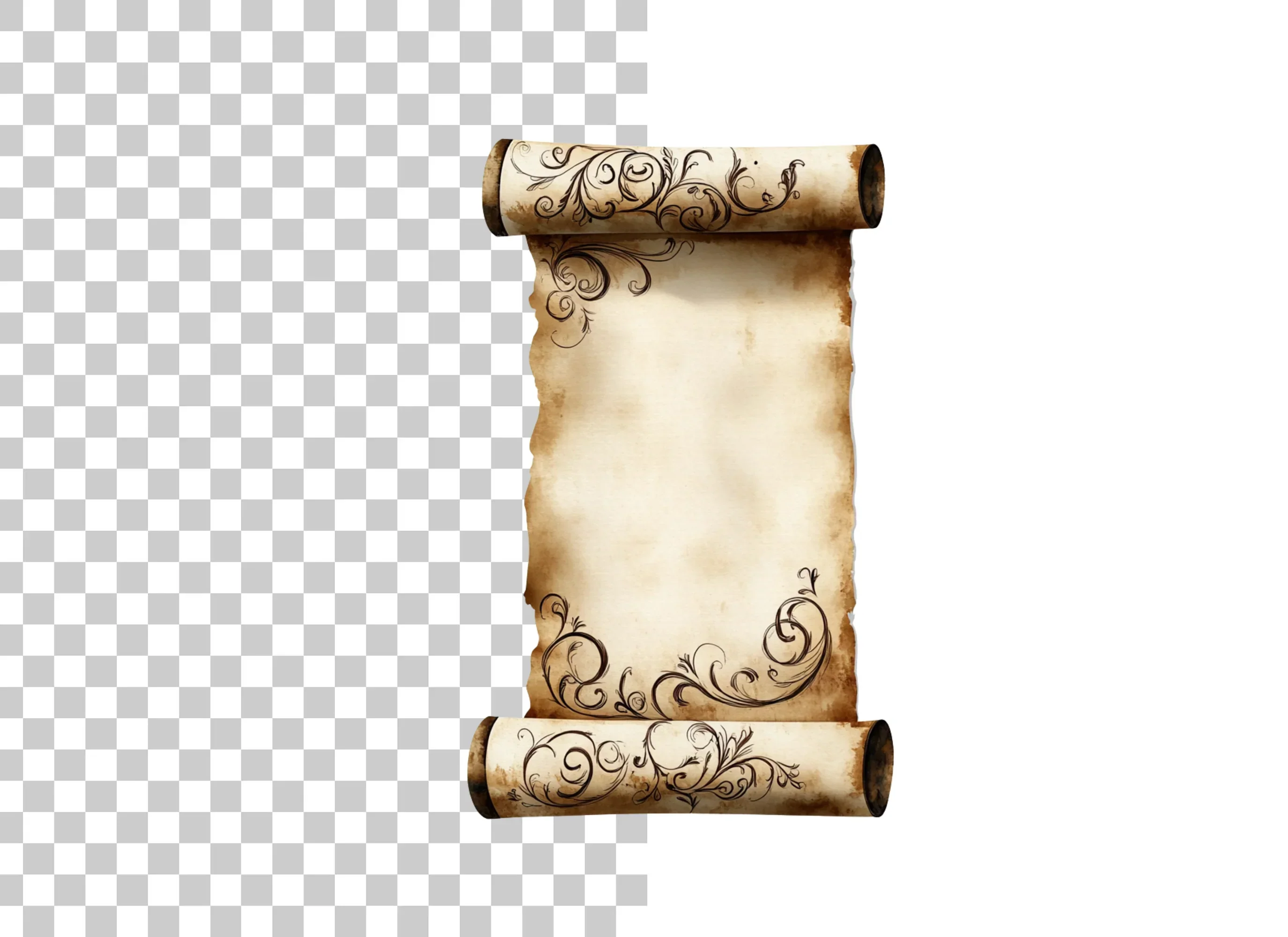 Ornate Floral Scroll Clipart Bundle - Image 2