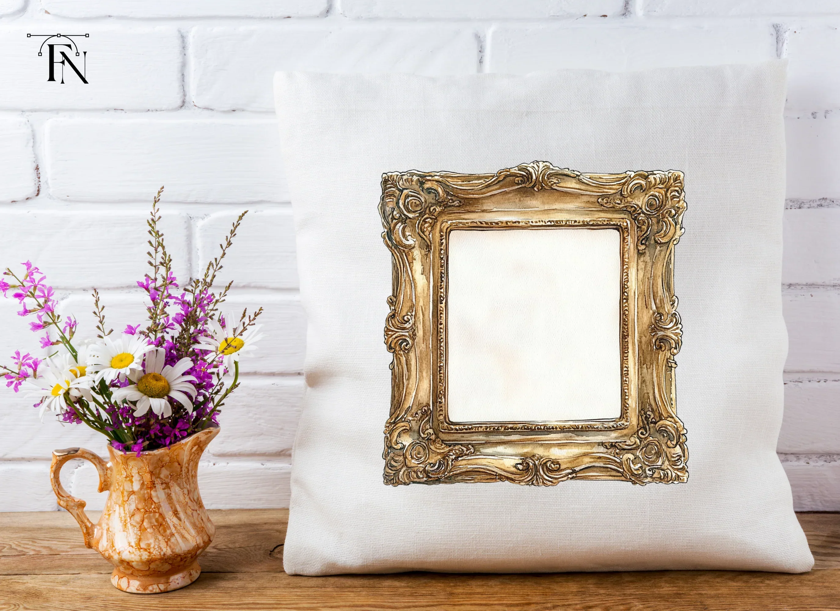 Ornate Gold Frames Clipart Bundle - Image 5