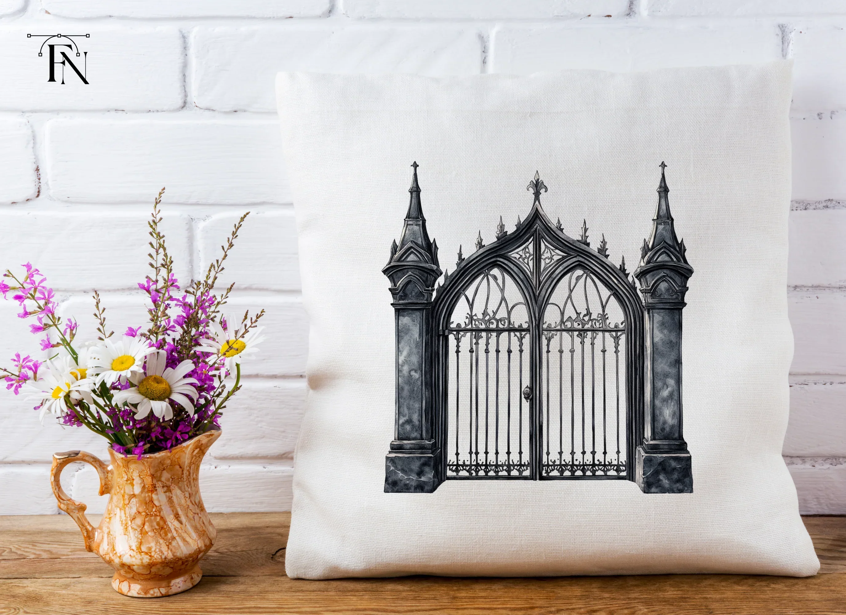 Ornate Gothic Gates Clipart Bundle - Image 4