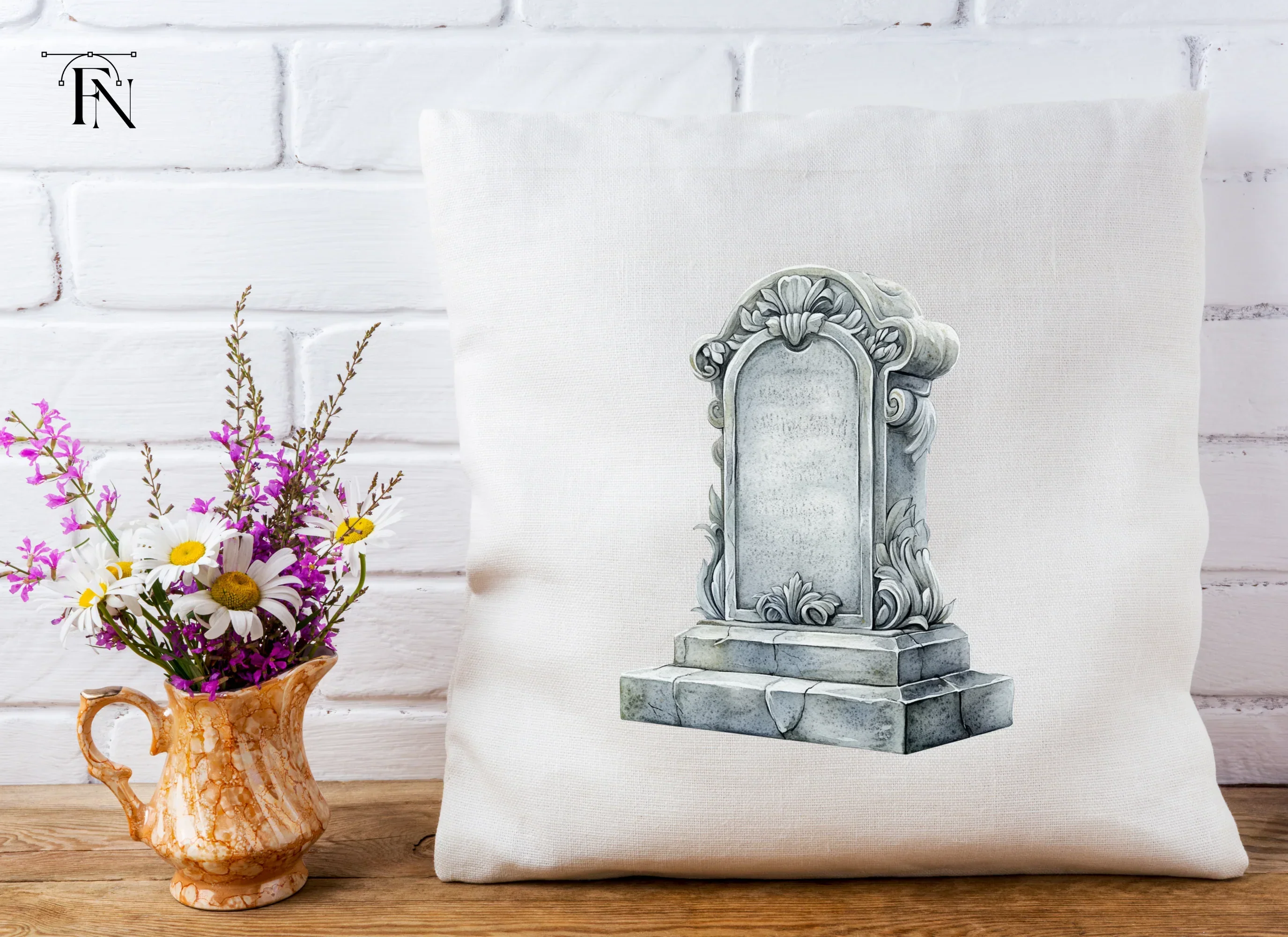 Ornate Gravestone Clipart Bundle - Image 4