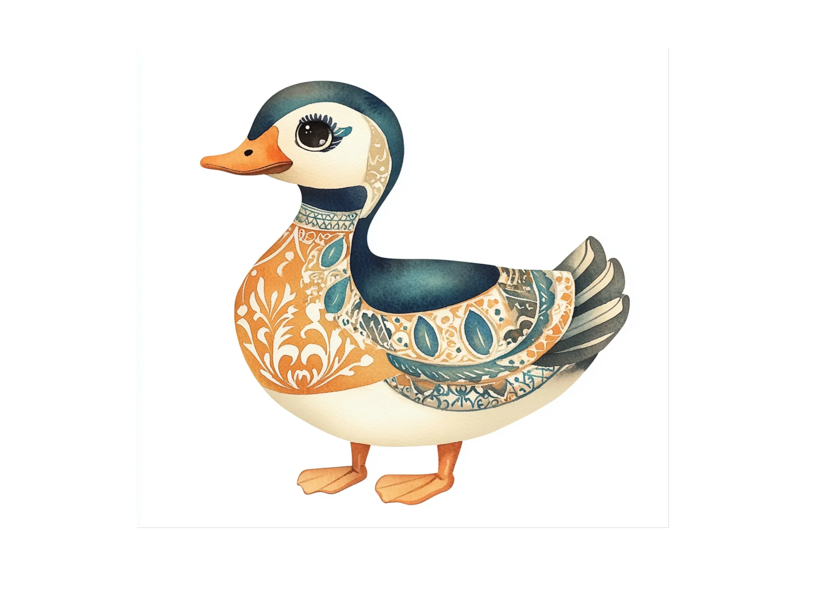Ornate Patterned Duck Clipart Bundle - Image 3