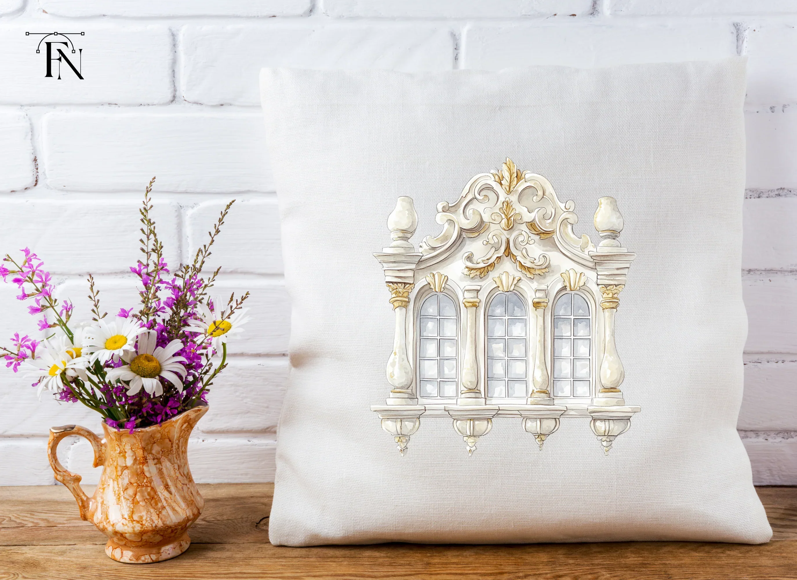 Ornate Triple Window Baroque Clipart Bundle - Image 5