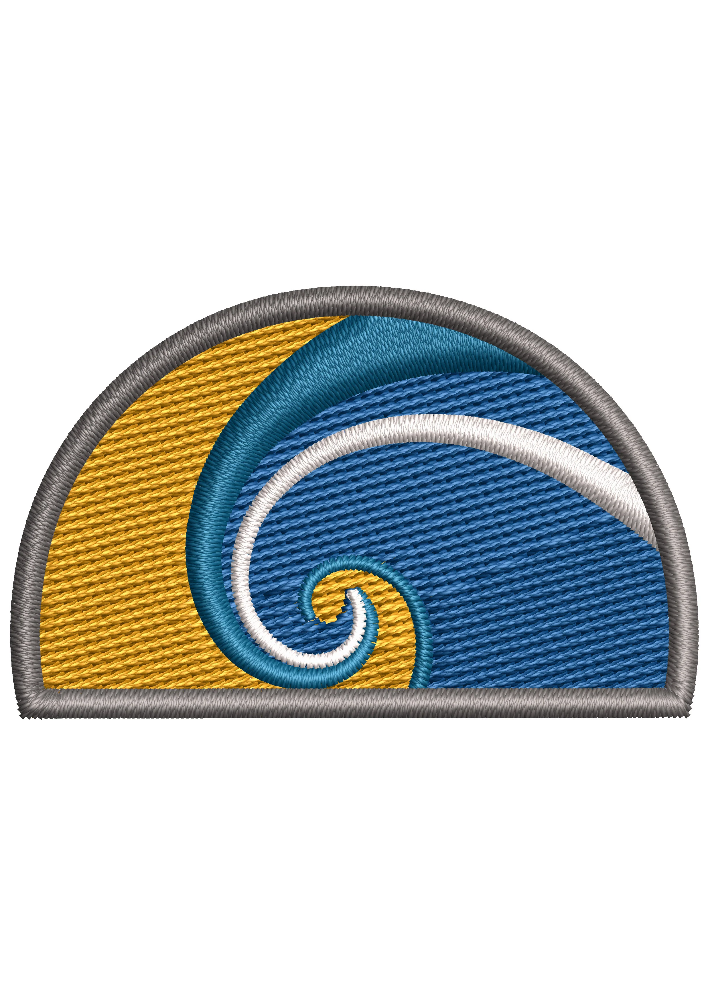 Osean Wave Embroidery Design
