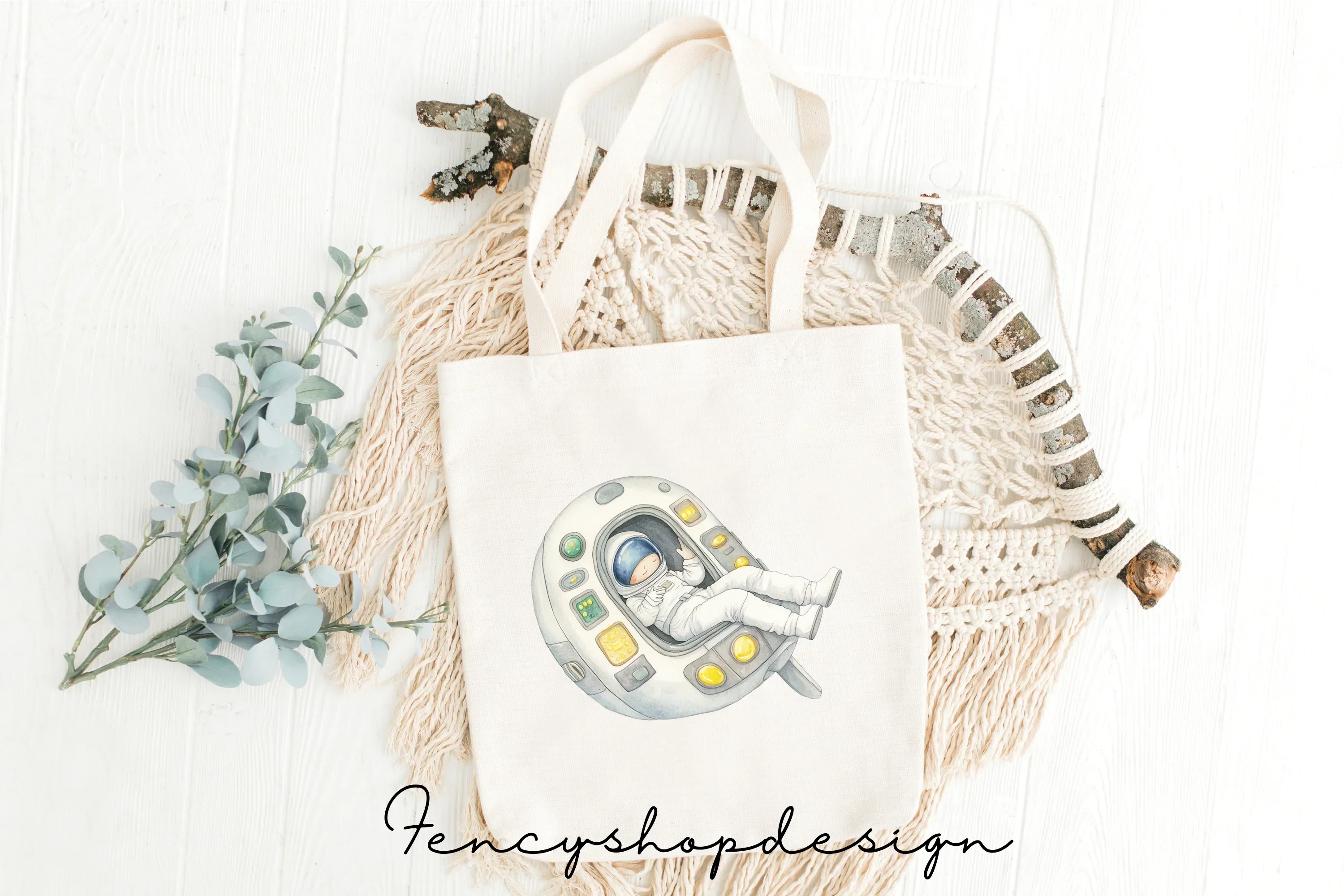 Outer Space Rocket and Alien Clipart Bundle - Image 8