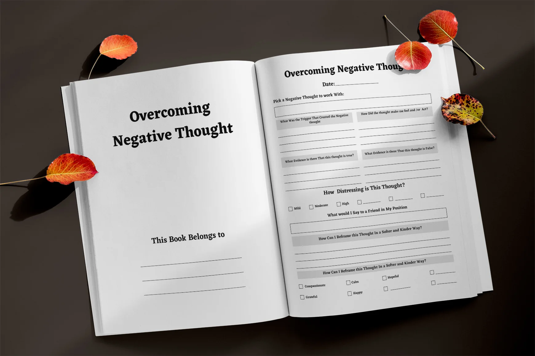 Overcoming Negative Thoughts Planner - Image 2