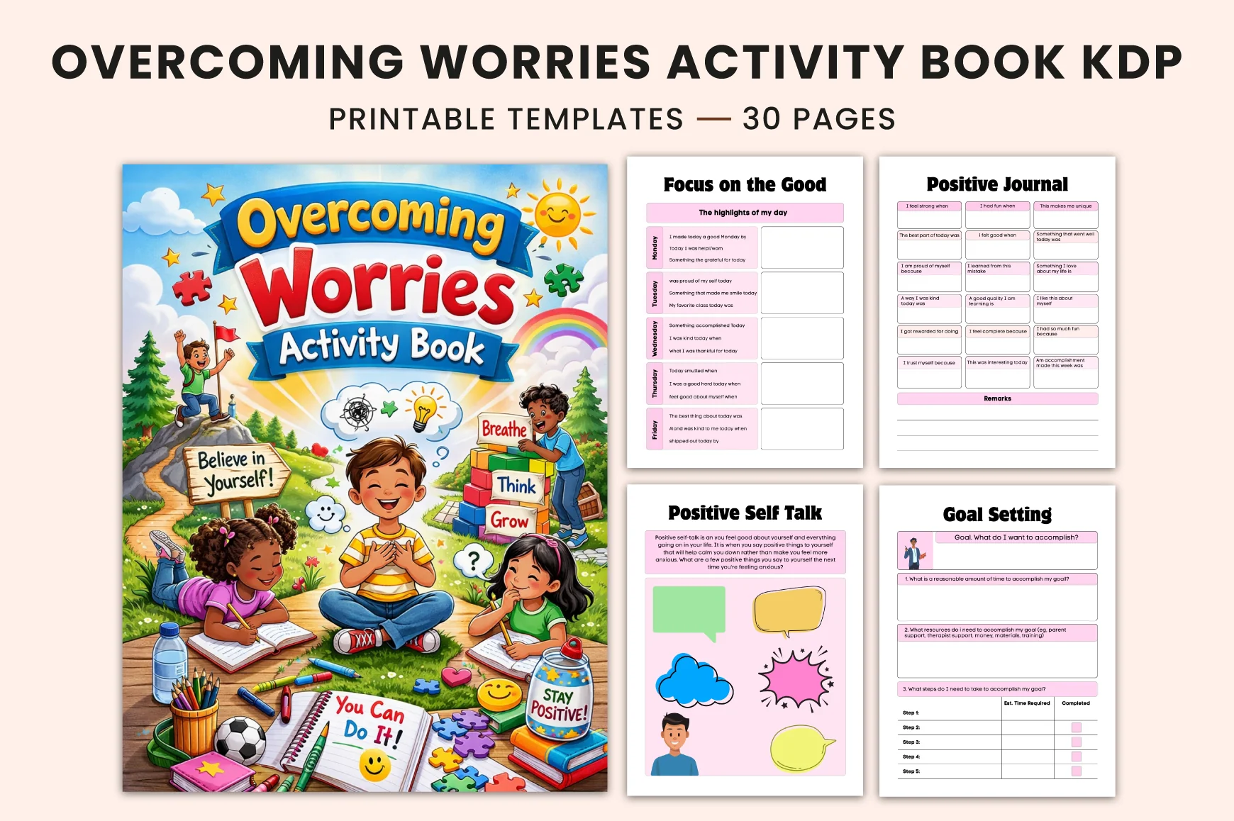 Overcoming Worries Activity Planner