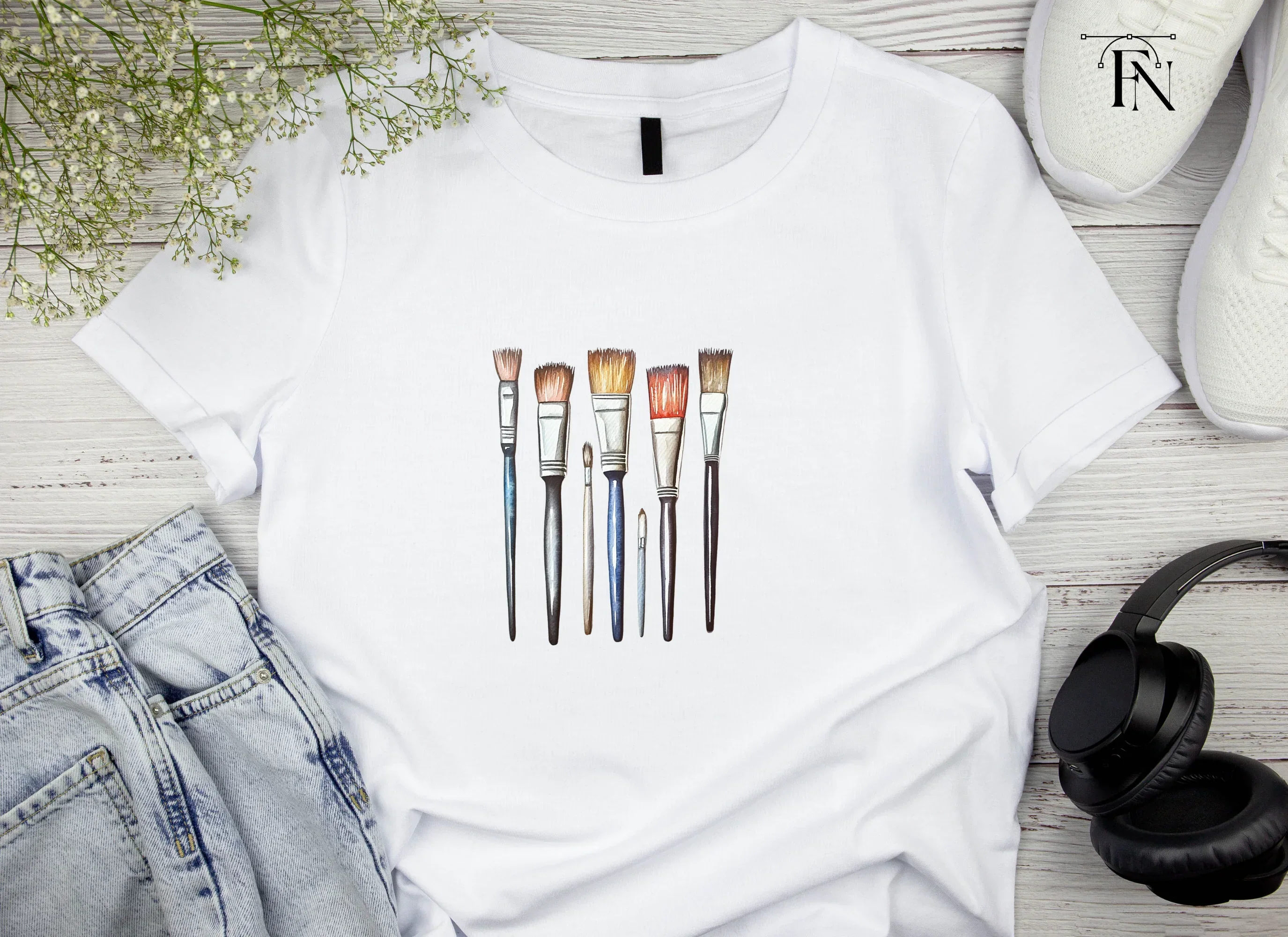 Paint Brushes Clipart Bundle - Image 4