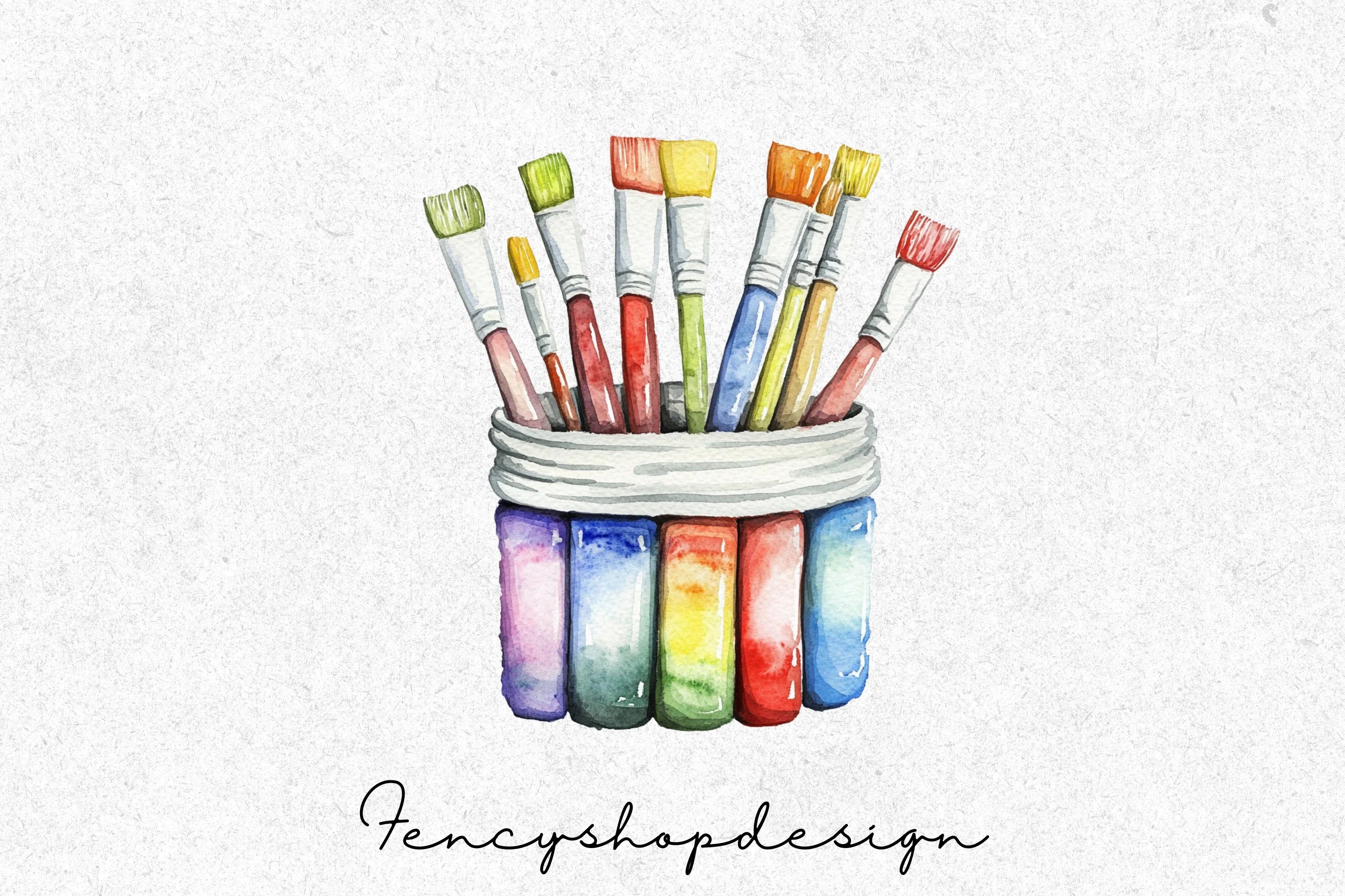 Paint Palettes Clipart Bundle - Image 2