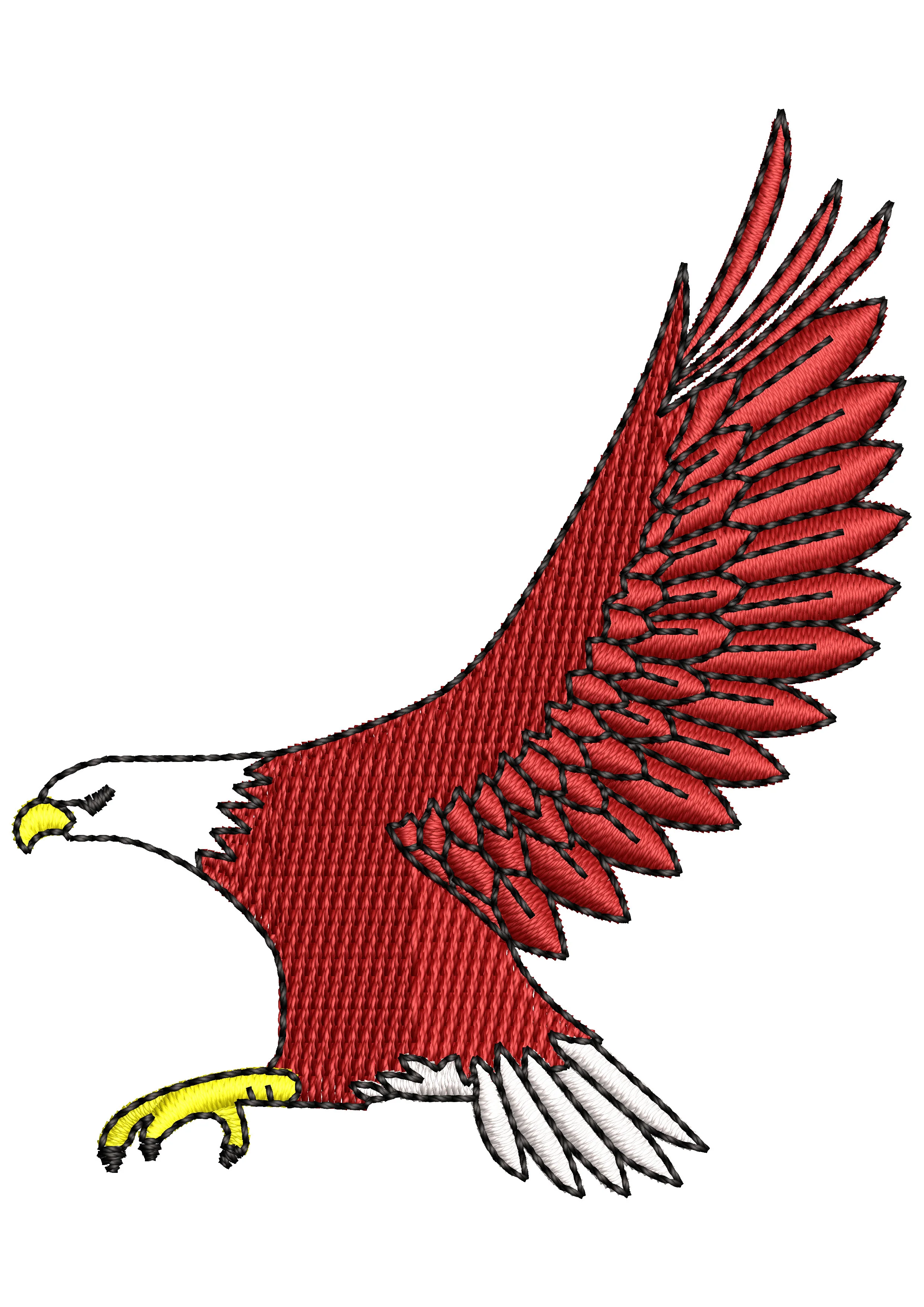 Pak Eagle Embroidery Design