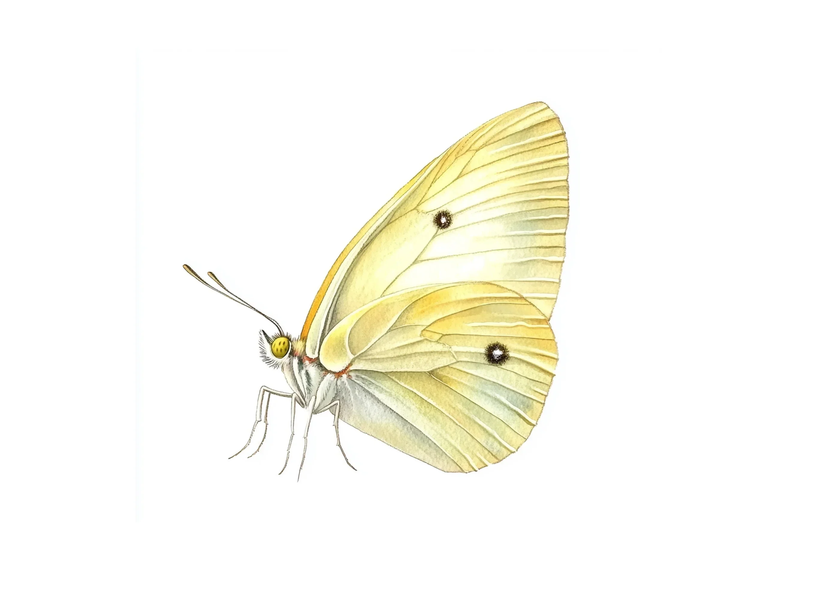 Pale Yellow Butterfly Clipart Bundle - Image 2