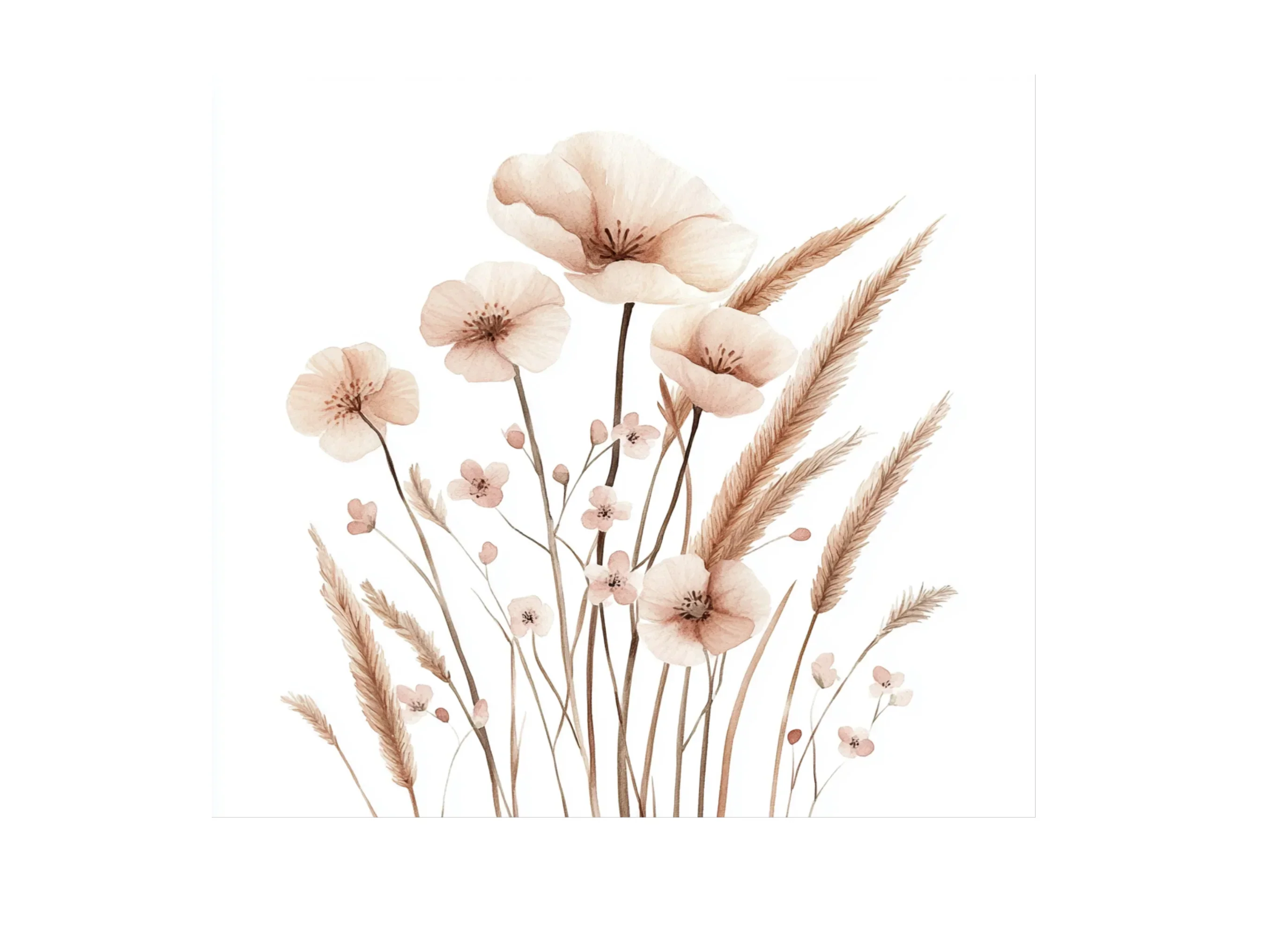 Pampas Grass Floral Clipart Bundle - Image 3