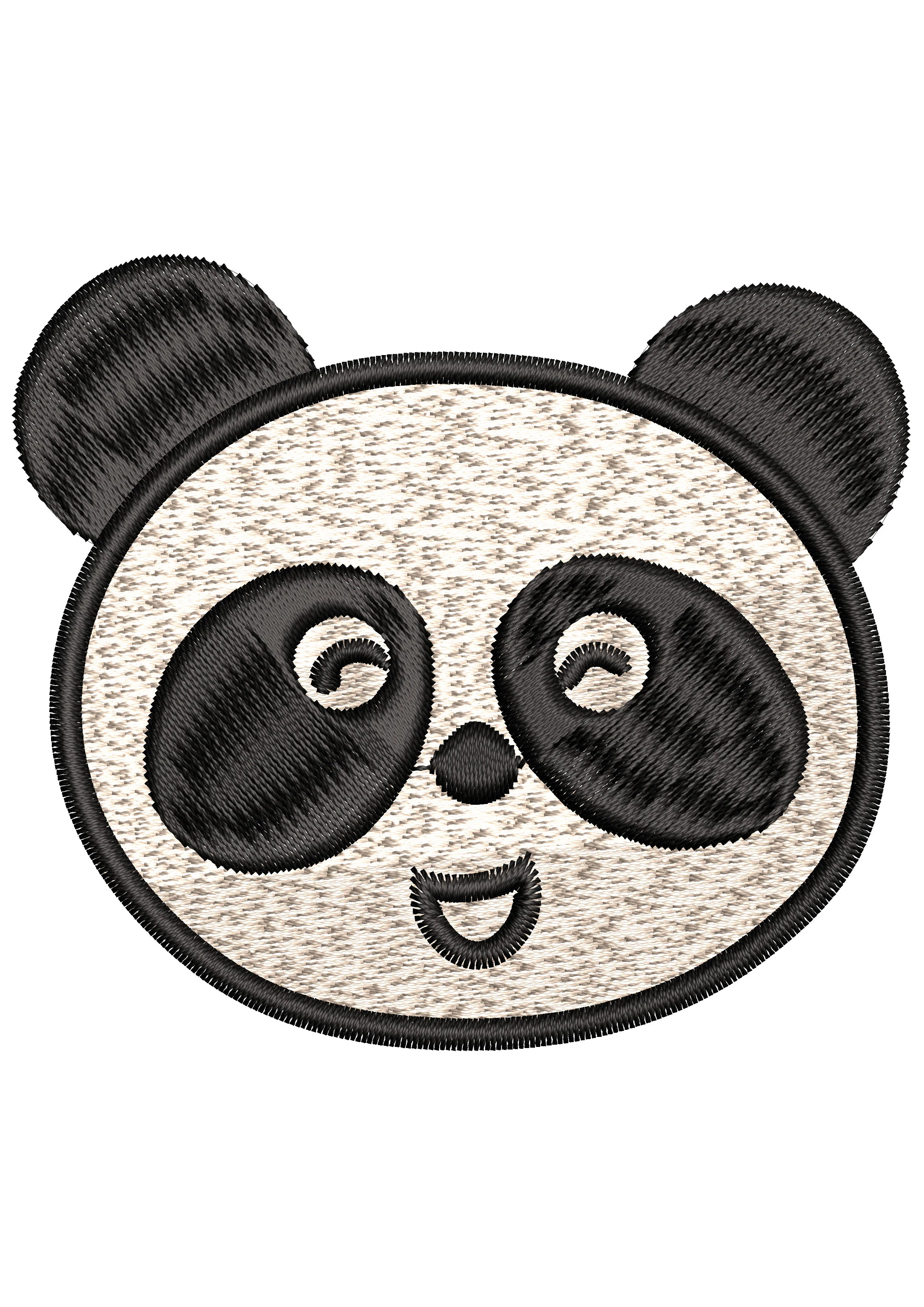 Panda Embroidery Design