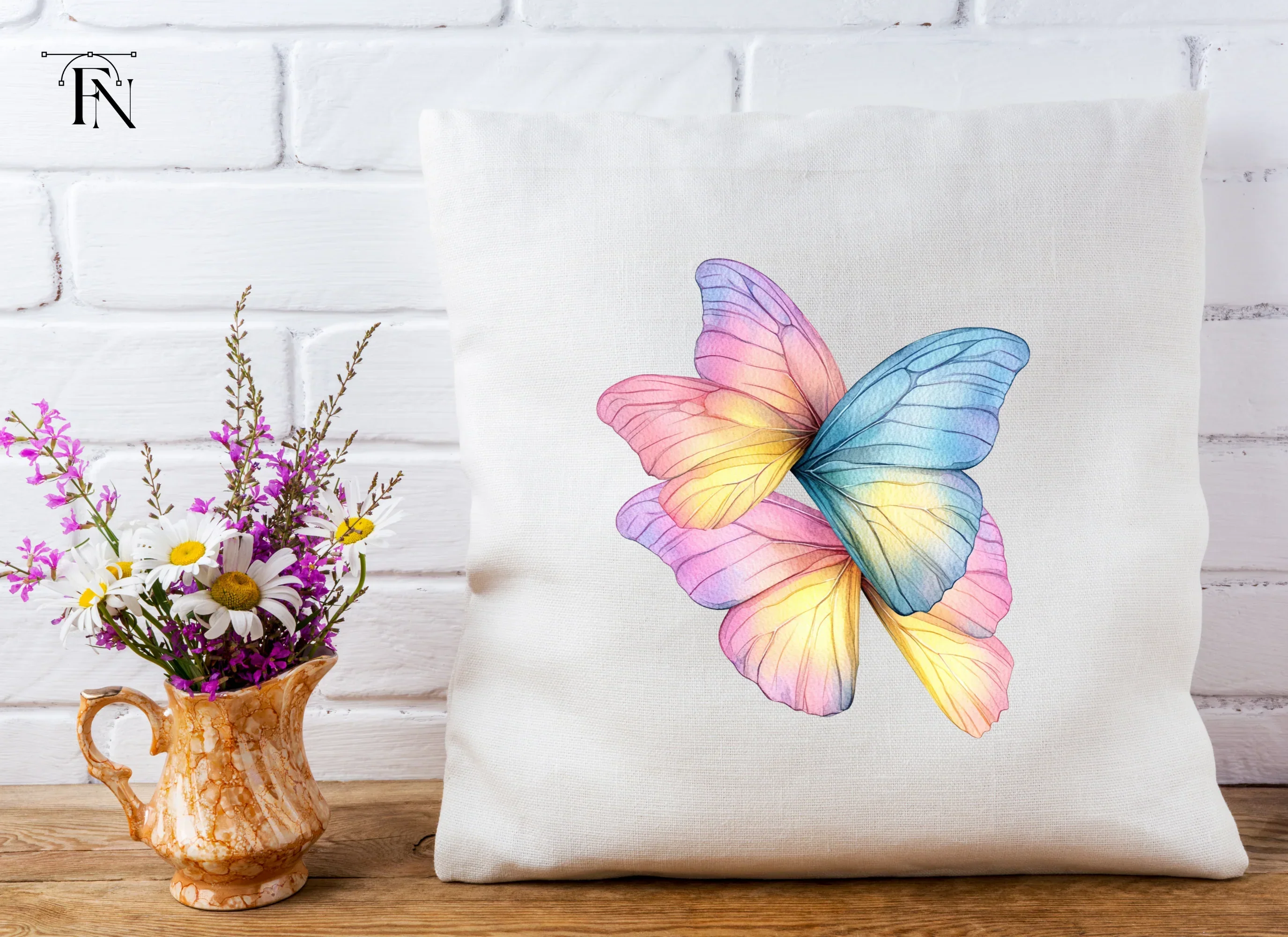 Pastel Butterfly Wings Clipart Bundle - Image 5