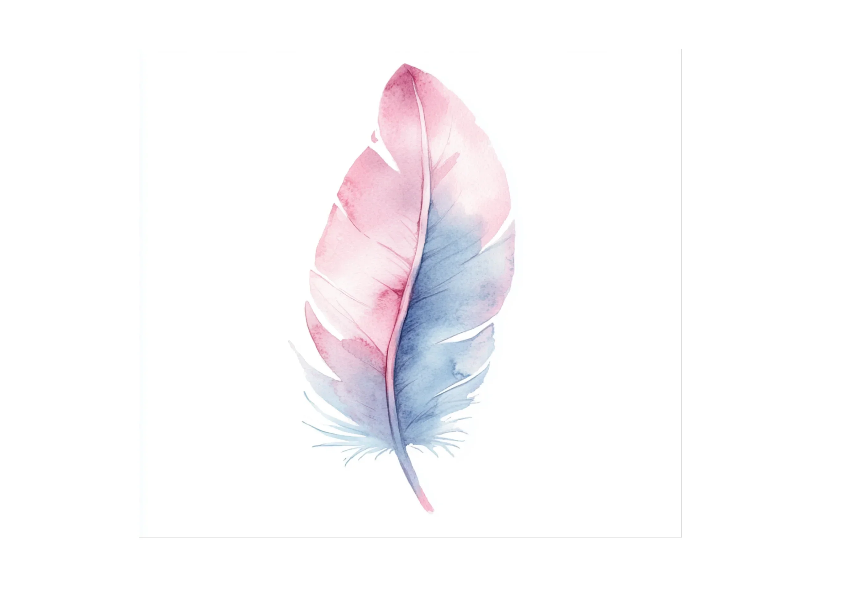 Pastel Feather Clipart Bundle - Image 3